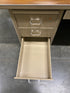 Oak Wood Desktop Metal Executive Desk