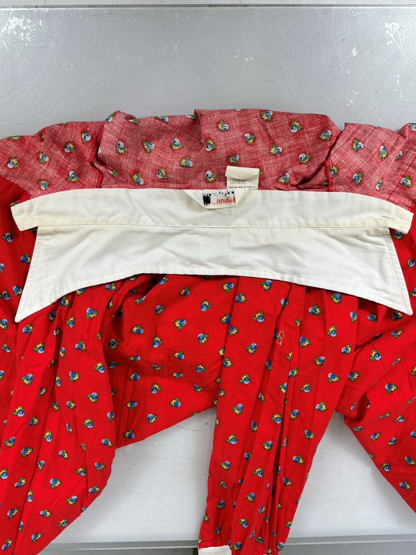 Lady Arrow Vintage Royal Red "Decton" Full Sleeve Blouse Women's Size Unknown
