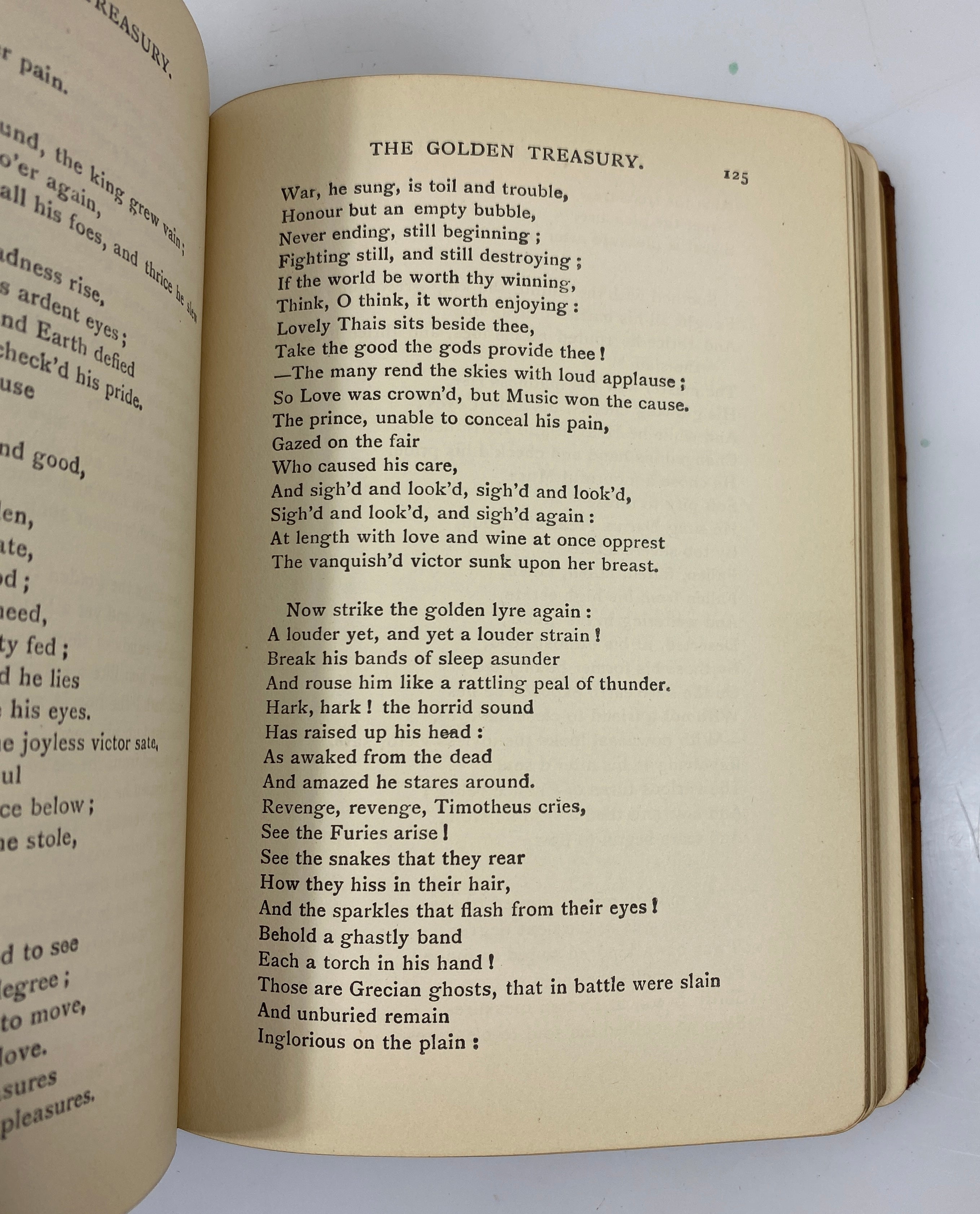 The Golden Treasury by Francis Palgrave Leather Bound