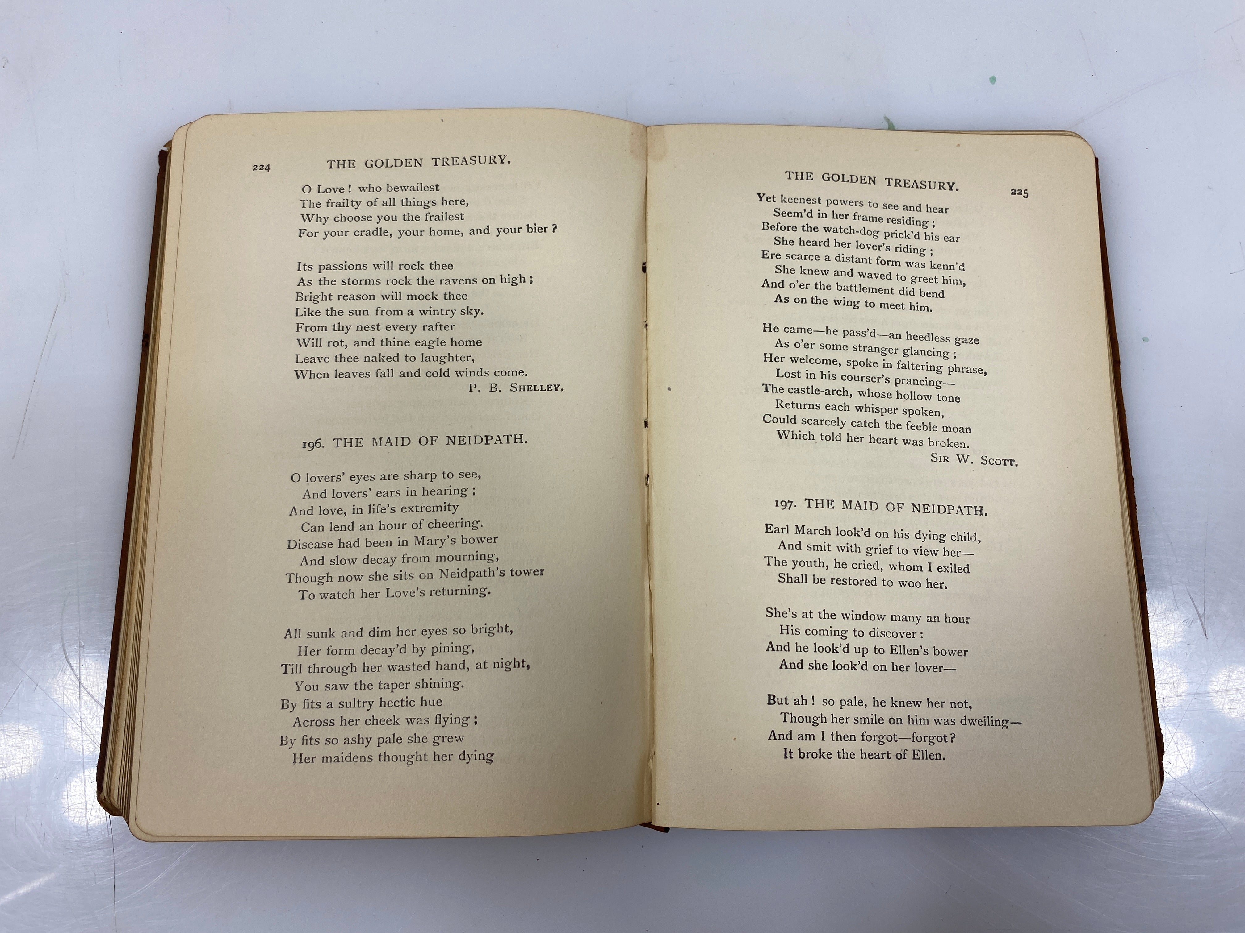 The Golden Treasury by Francis Palgrave Leather Bound