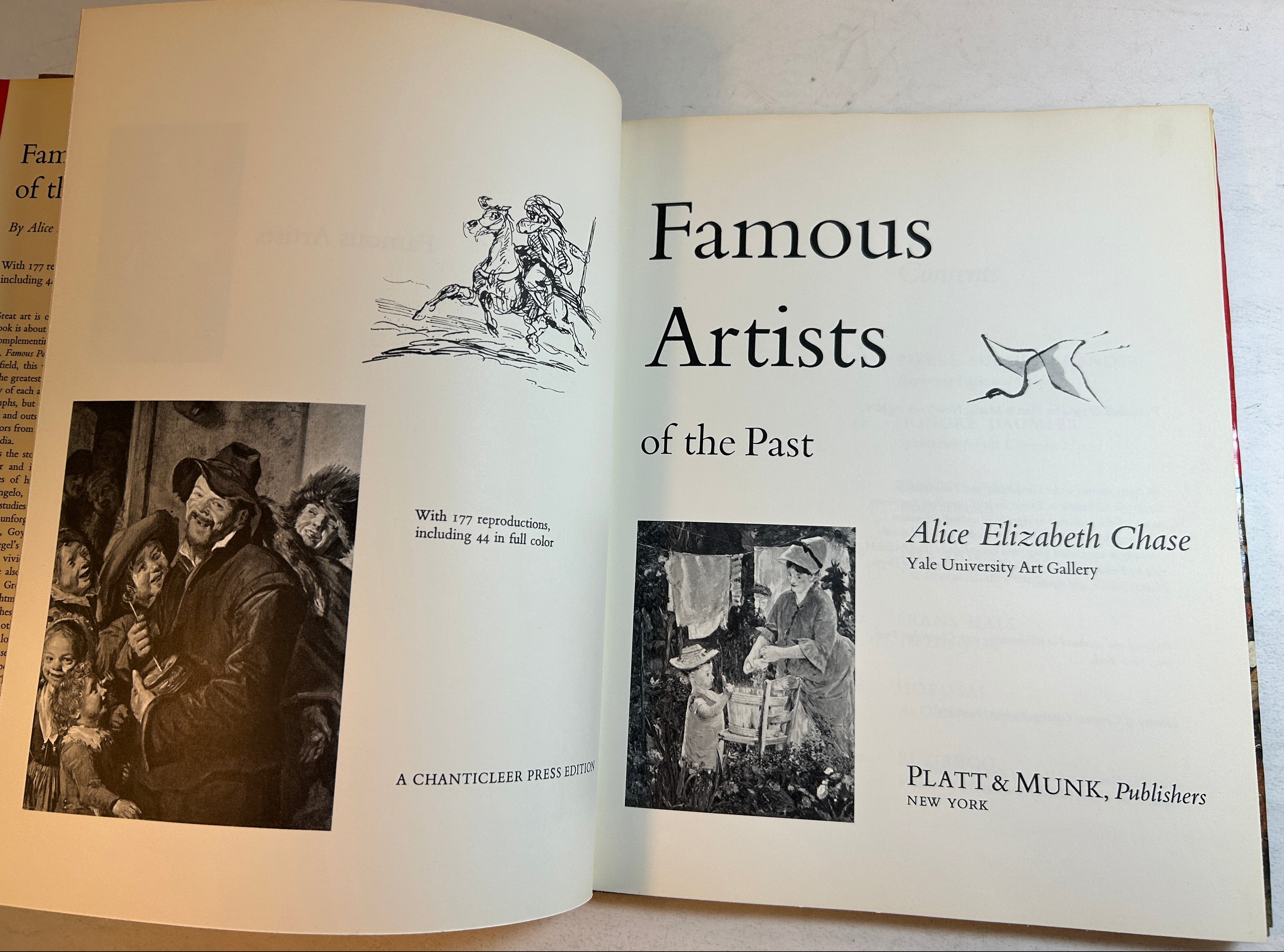 Famous Artists of the Past Alice Elizabeth Chase Platt & Munk 1964 HCDJ