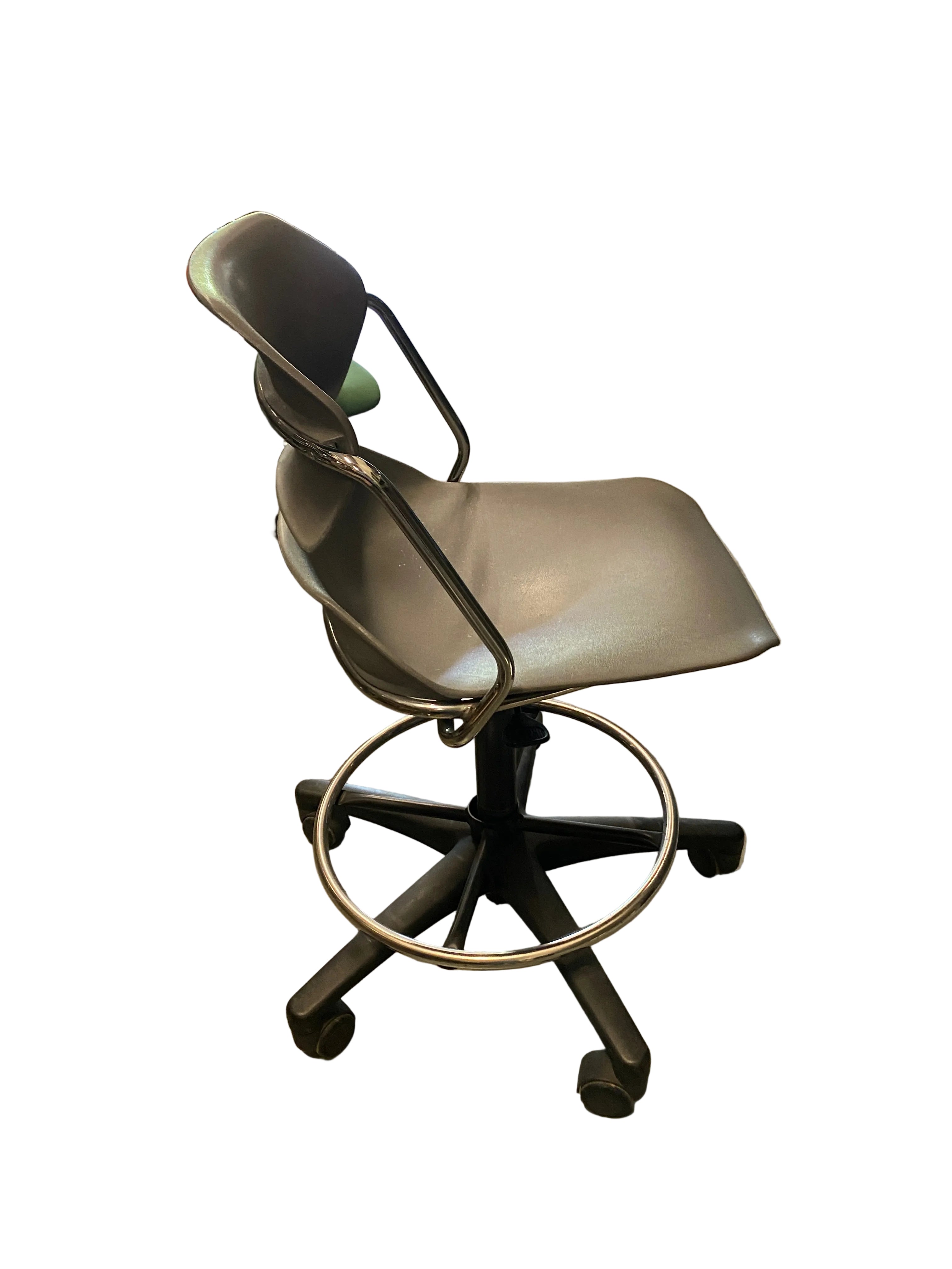 American Seating Steel Grey Armless Acton Stool