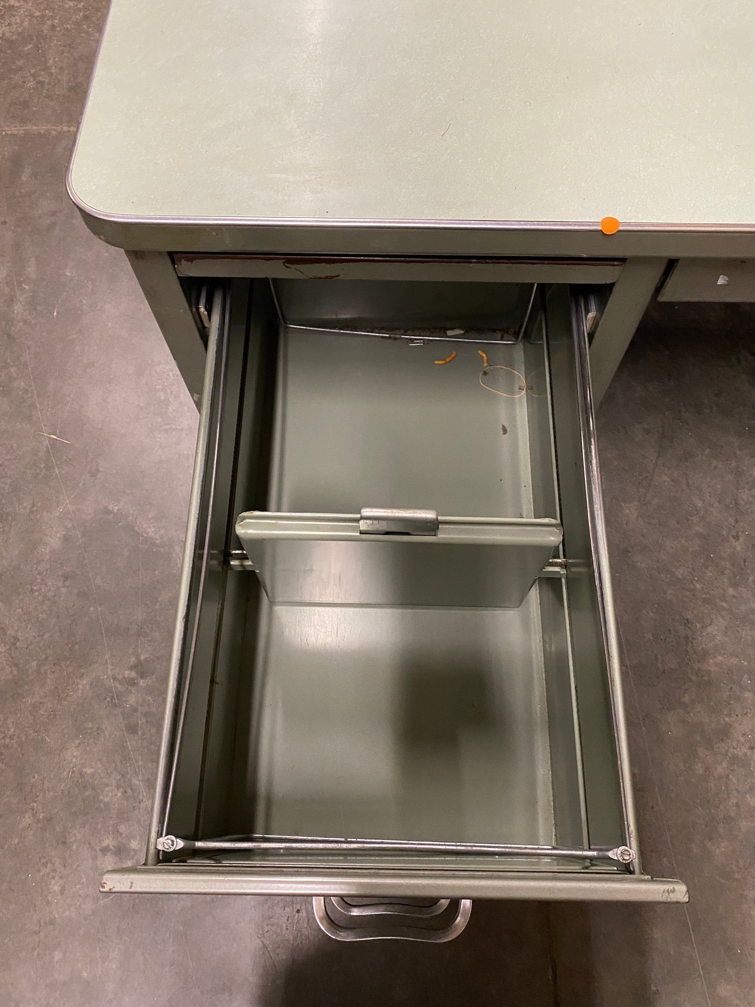 Steelcase Aquamarine Metal Executive Desk