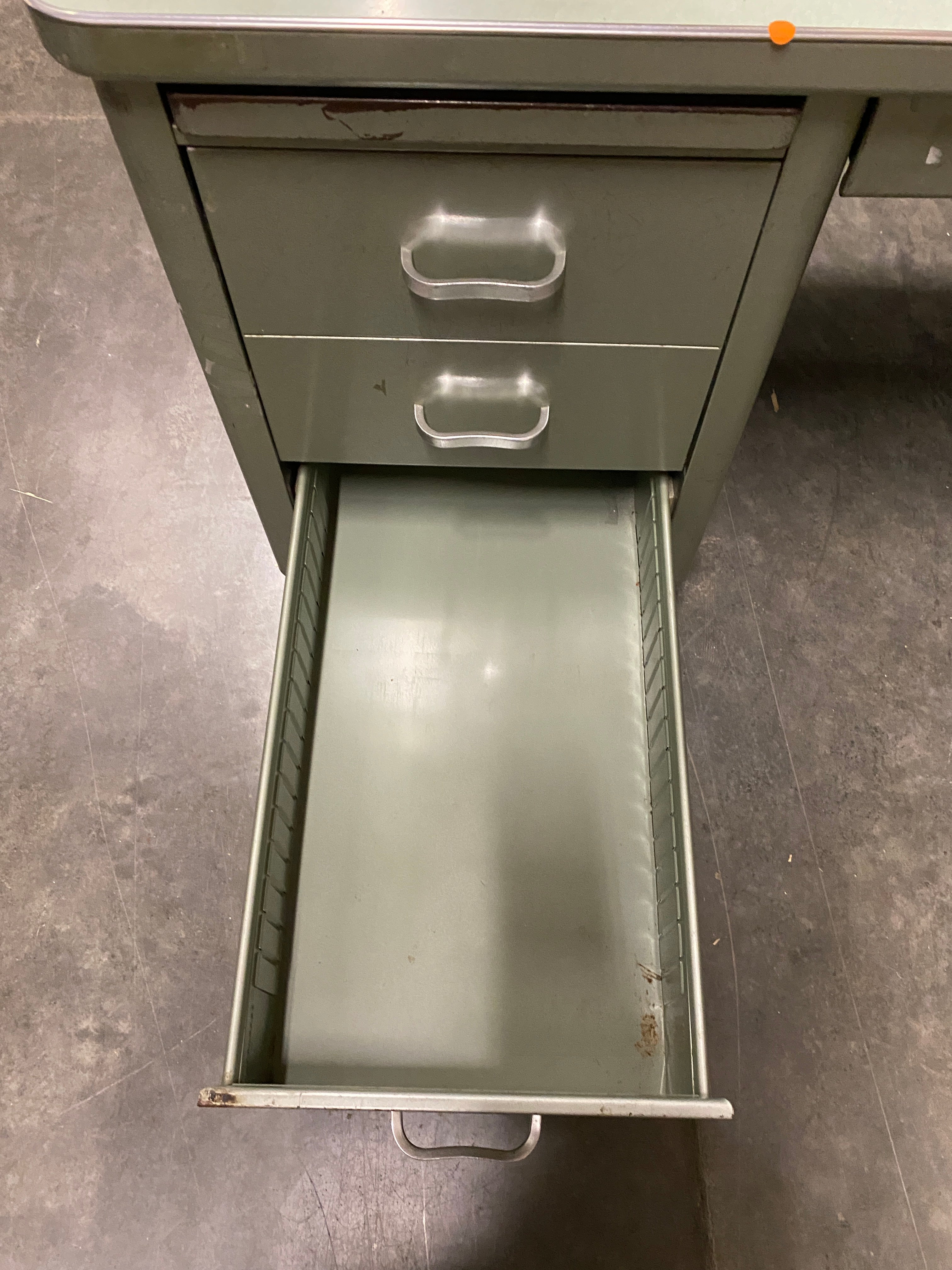 Steelcase Aquamarine Metal Executive Desk