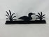 Duck in Pond Black Metalwork Decor #2