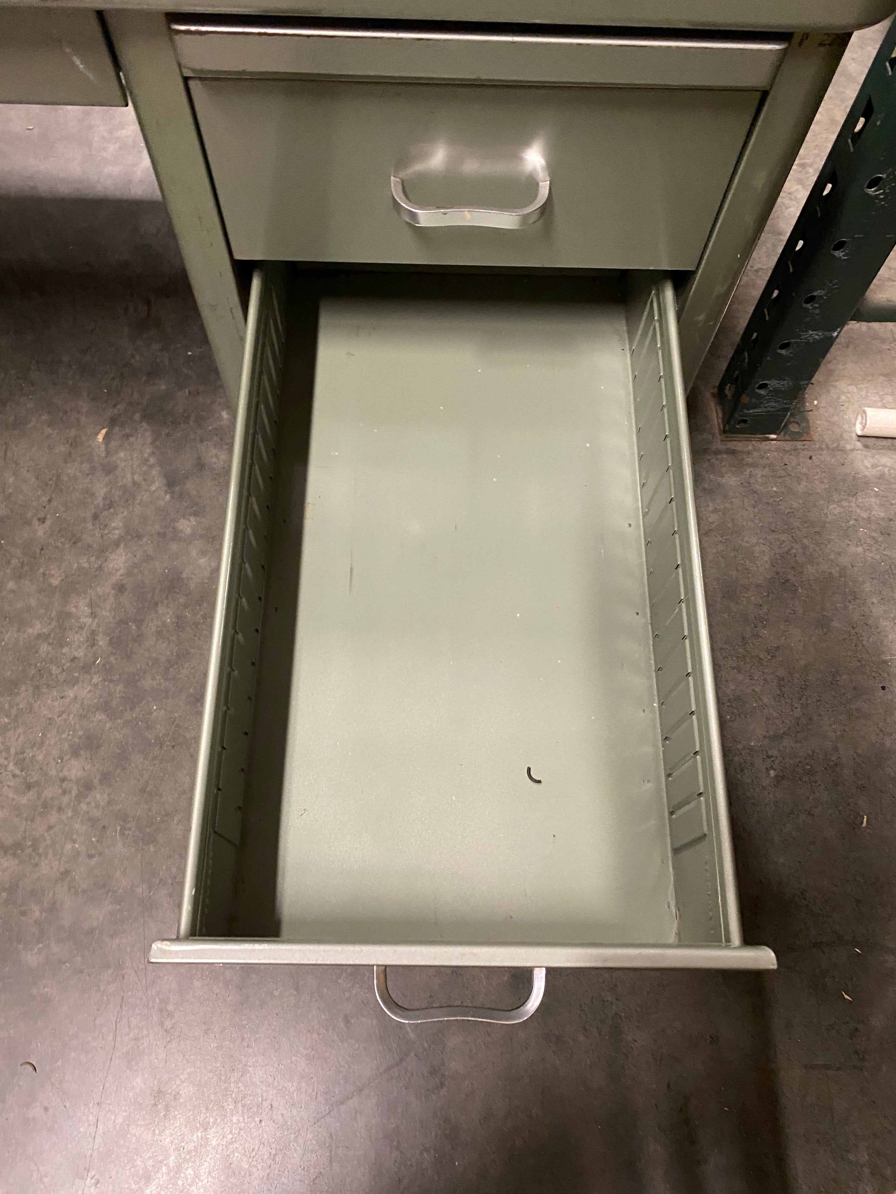 Steelcase Aquamarine Metal Executive Desk