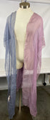Vintage 1970s-1980s Sheer Purple and Blue Robe