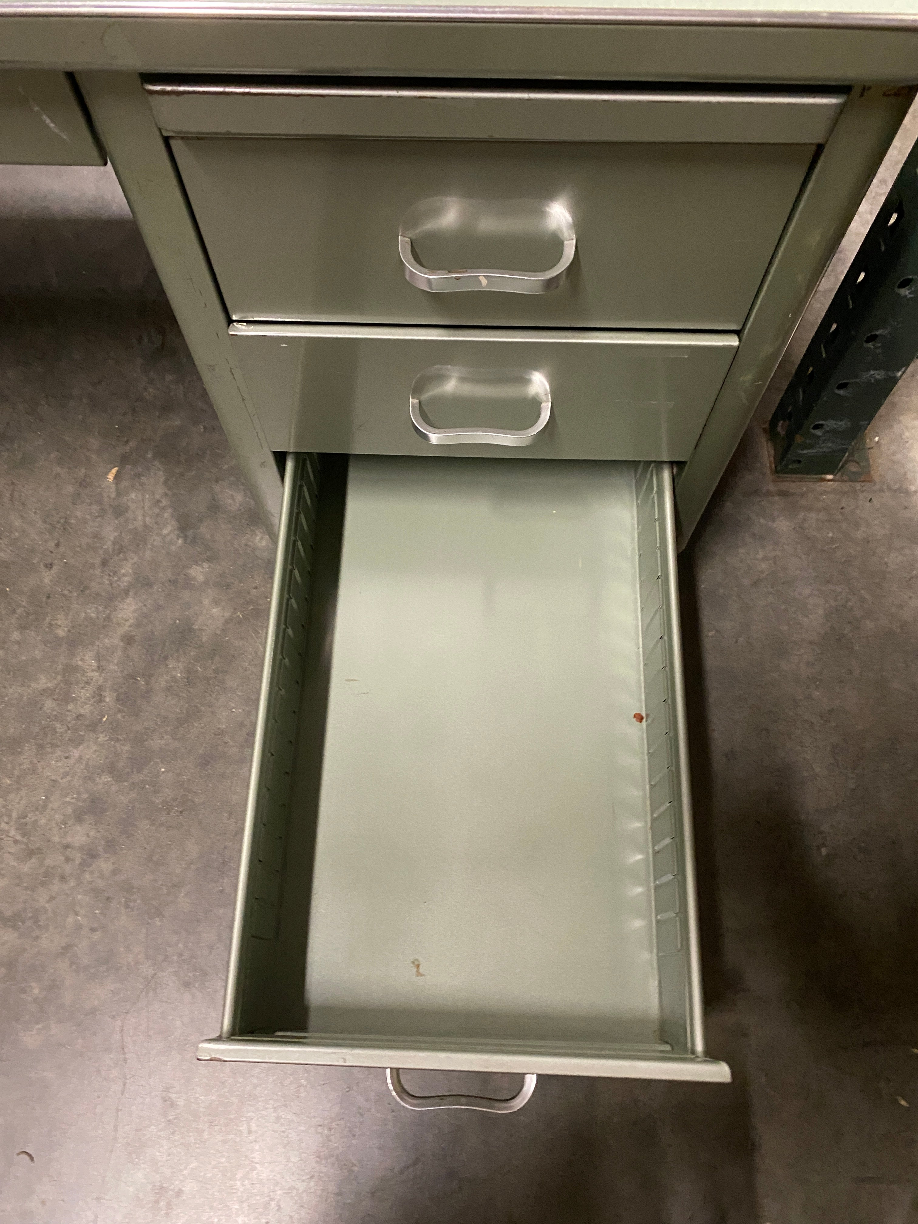 Steelcase Aquamarine Metal Executive Desk