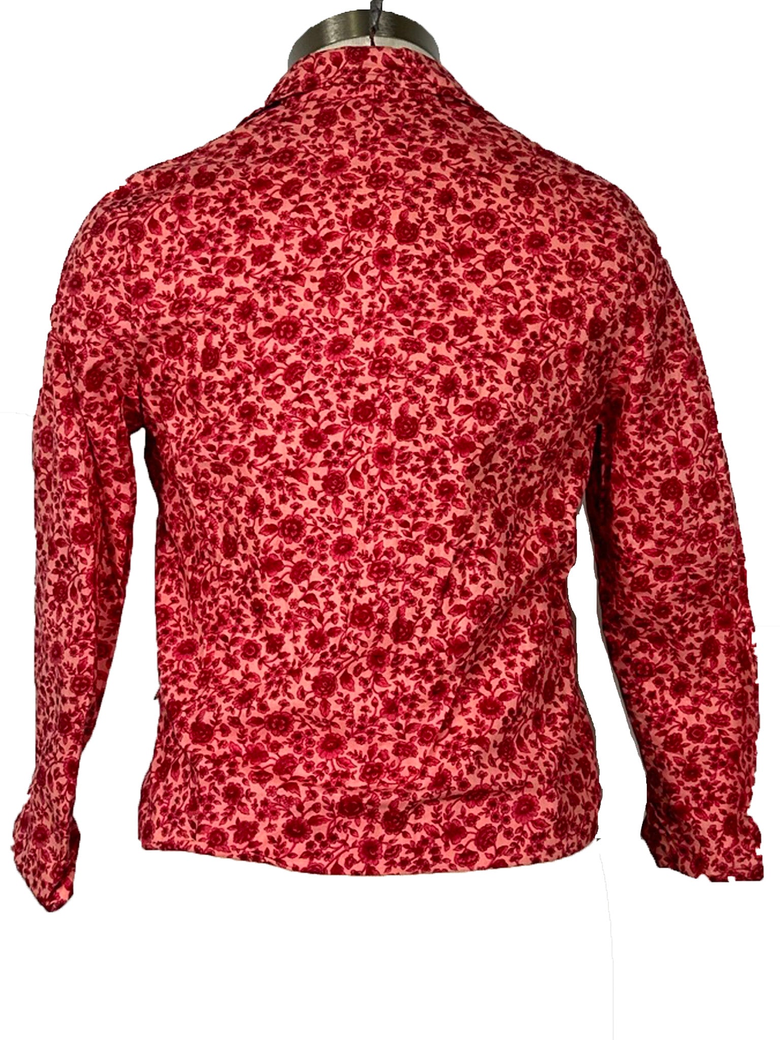 Vintage Pink Flower Full Sleeve Jacket Women's Size Unknown