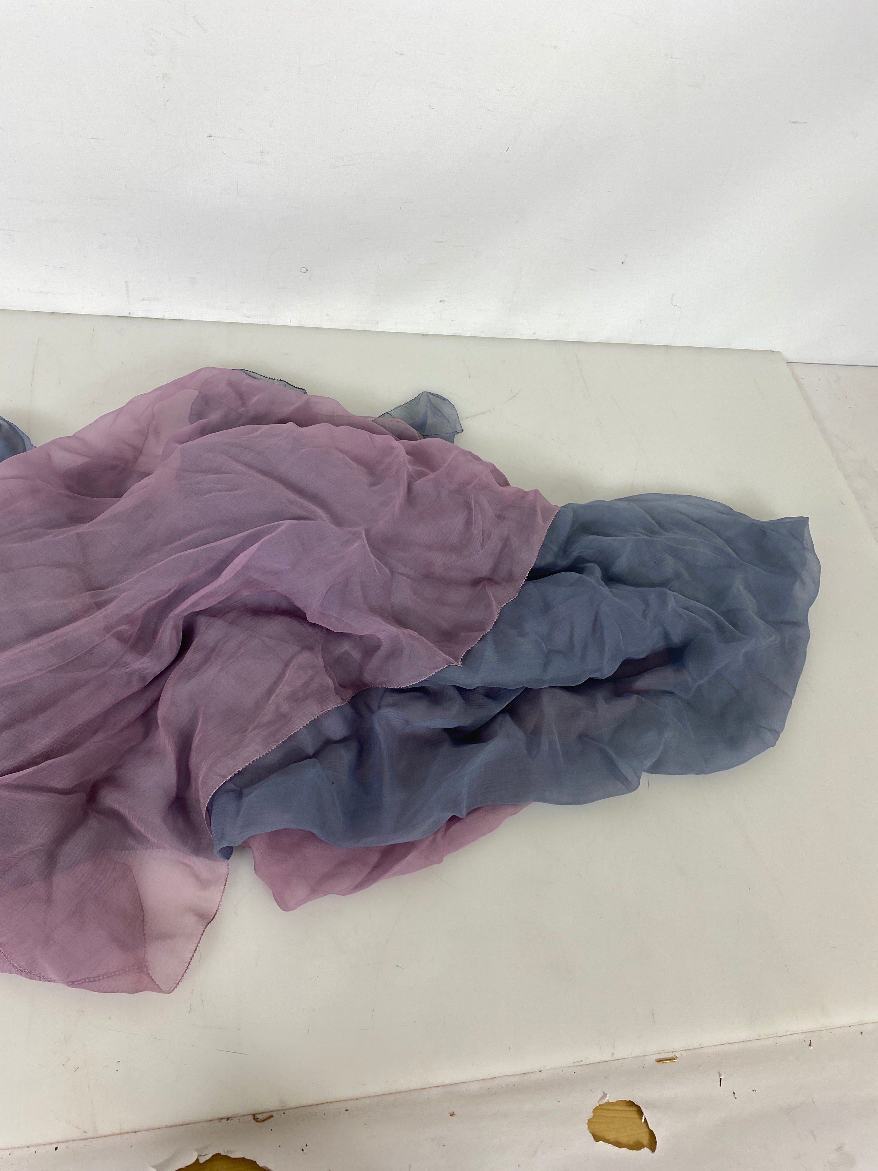 Vintage 1970s-1980s Sheer Purple and Blue Robe