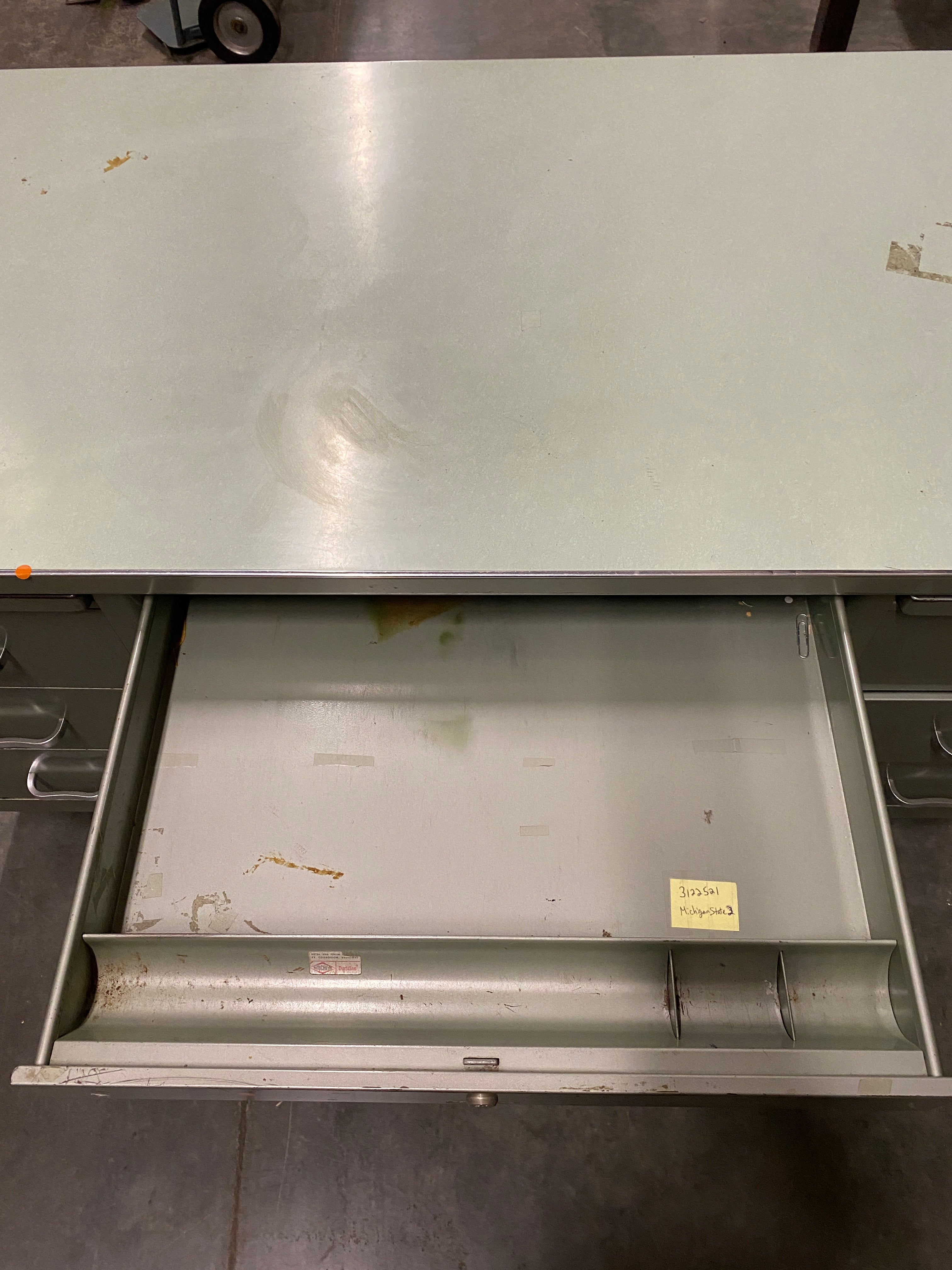 Steelcase Aquamarine Metal Executive Desk
