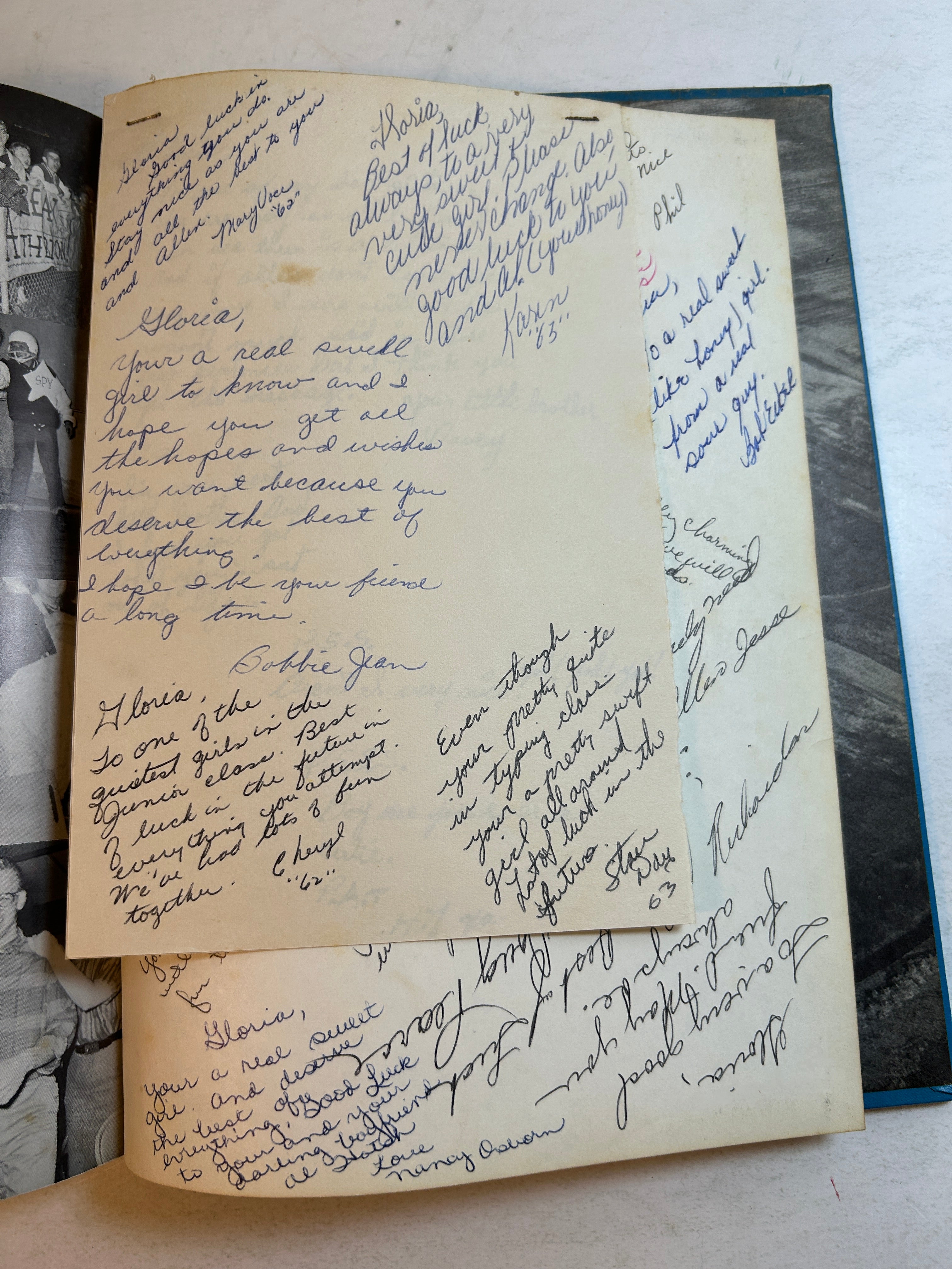 1961 "Echo" Bentley High School Yearbook Flint, MI HC