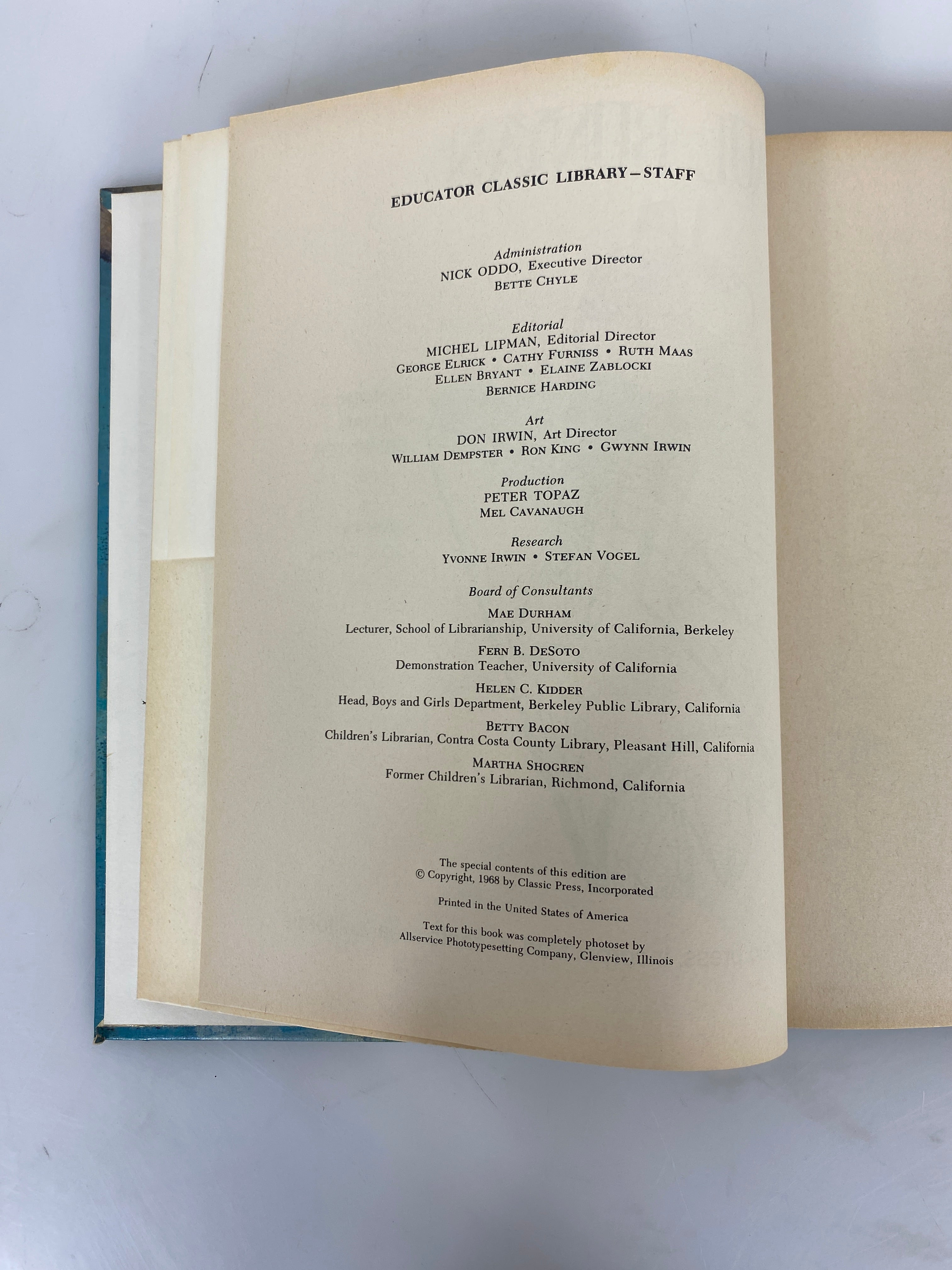 Lot of 6 Classic Press Incorporated Hardcovers 1968-1969