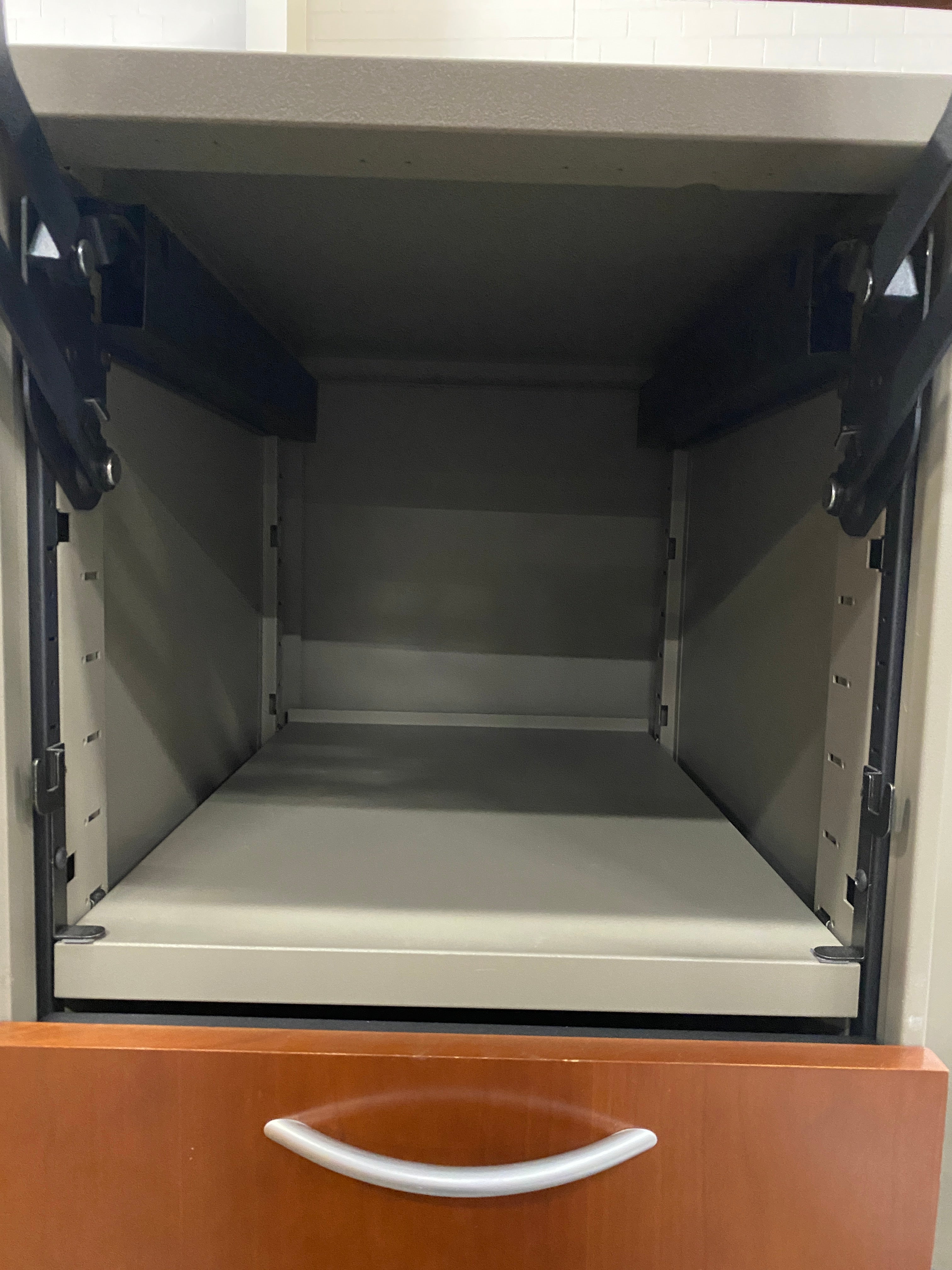 Steelcase # RVD24245LCP Left Side Closet Wood Facade Cabinet With Drawers