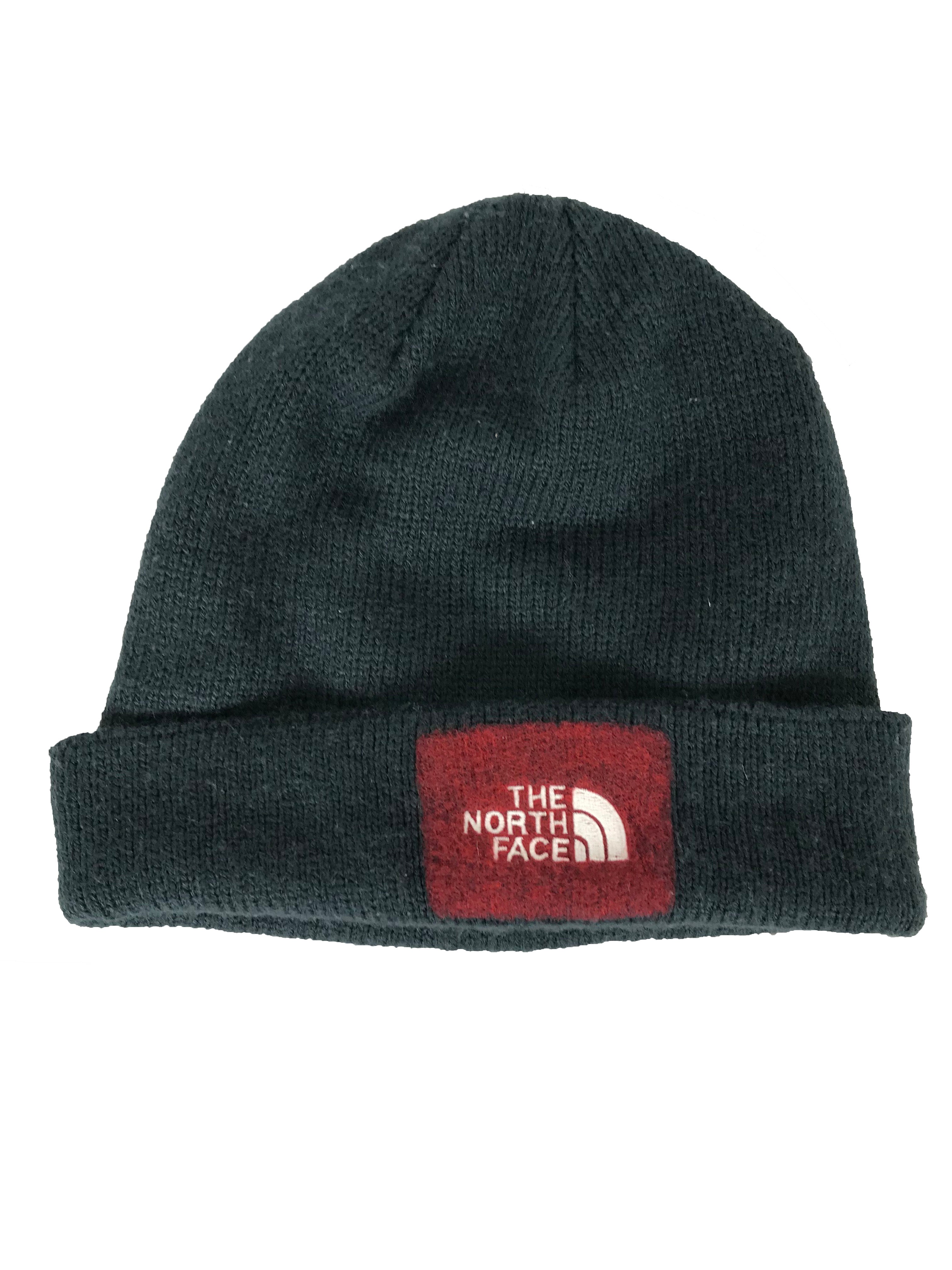 The North Face Navy Knit Felted Logo Beanie
