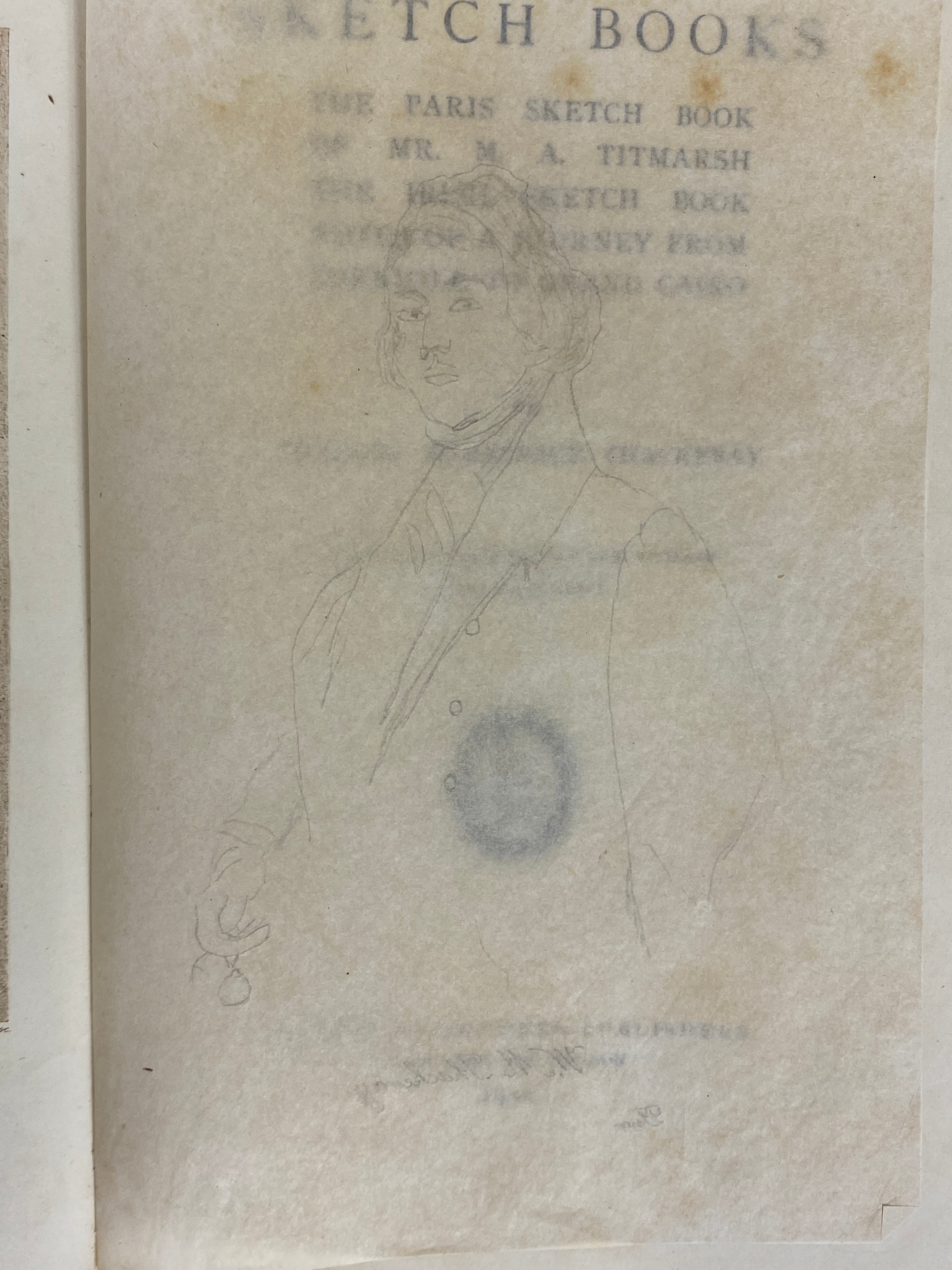 Sketch Books William Makepeace Thackeray 1900 Antique HC