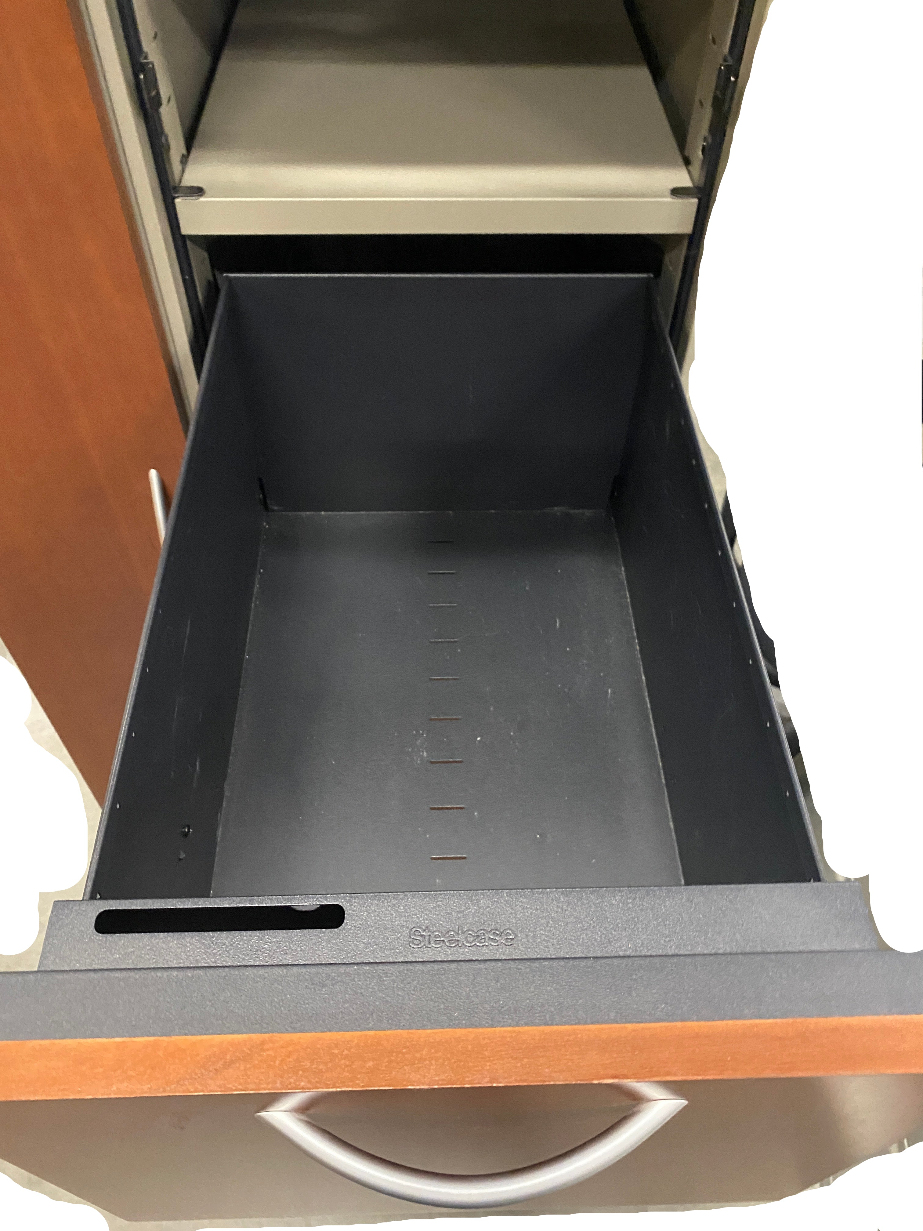 Steelcase # RVD24245LCP Left Side Closet Wood Facade Cabinet With Drawers