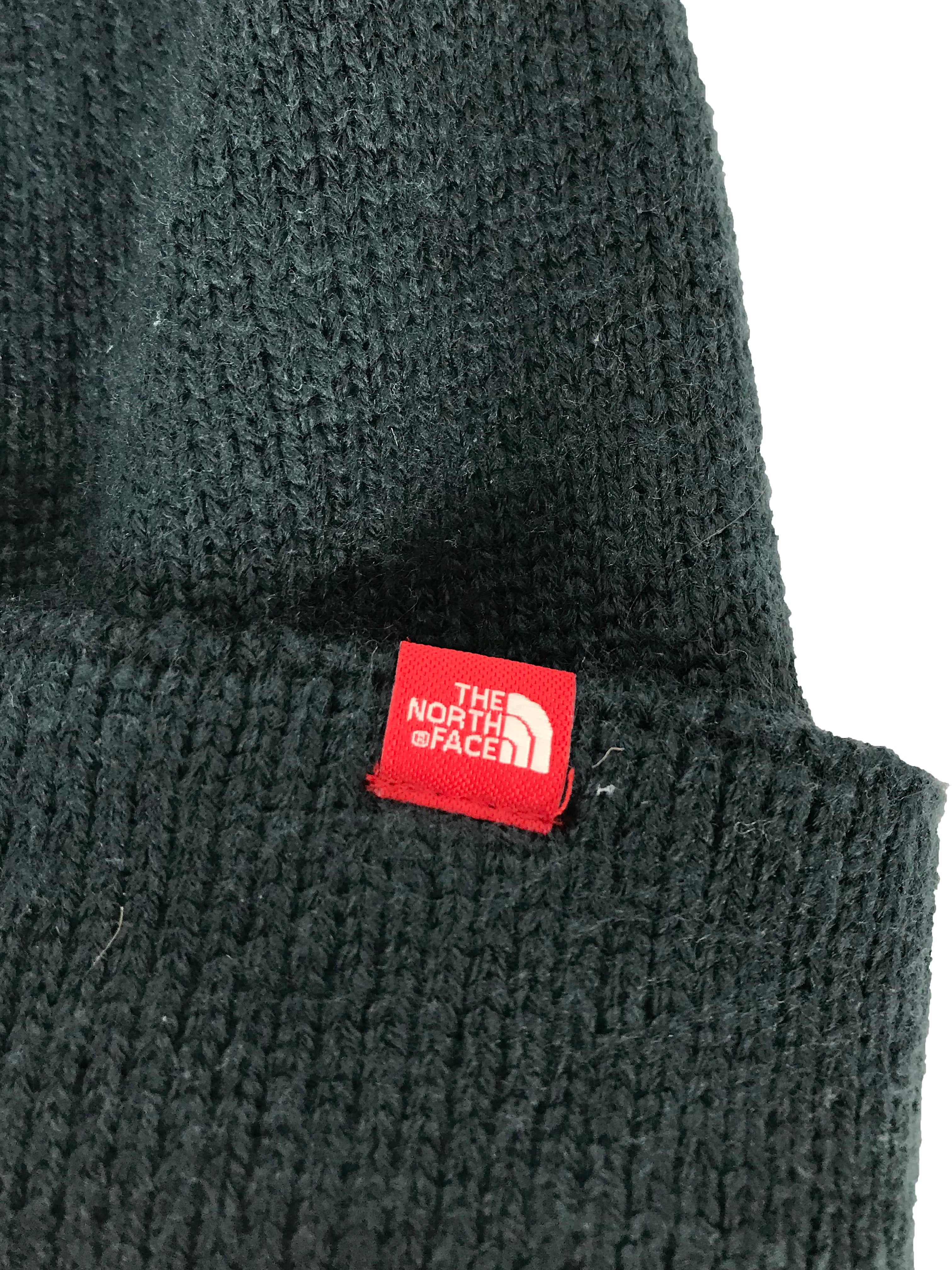 The North Face Navy Knit Felted Logo Beanie