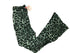 Verge Girl Green Leopard Print High Waisted Flare Pants Women's Size 8