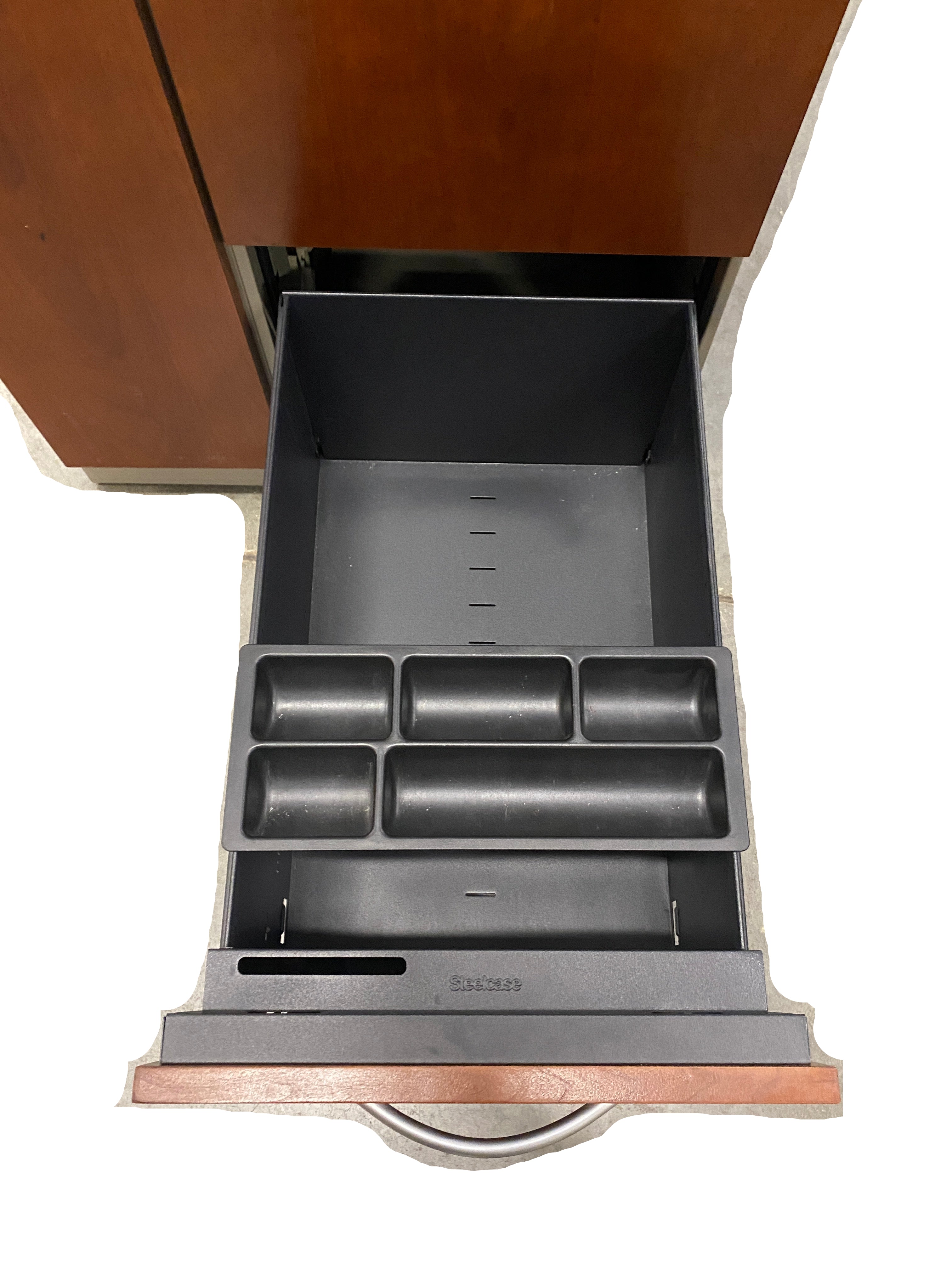 Steelcase # RVD24245LCP Left Side Closet Wood Facade Cabinet With Drawers