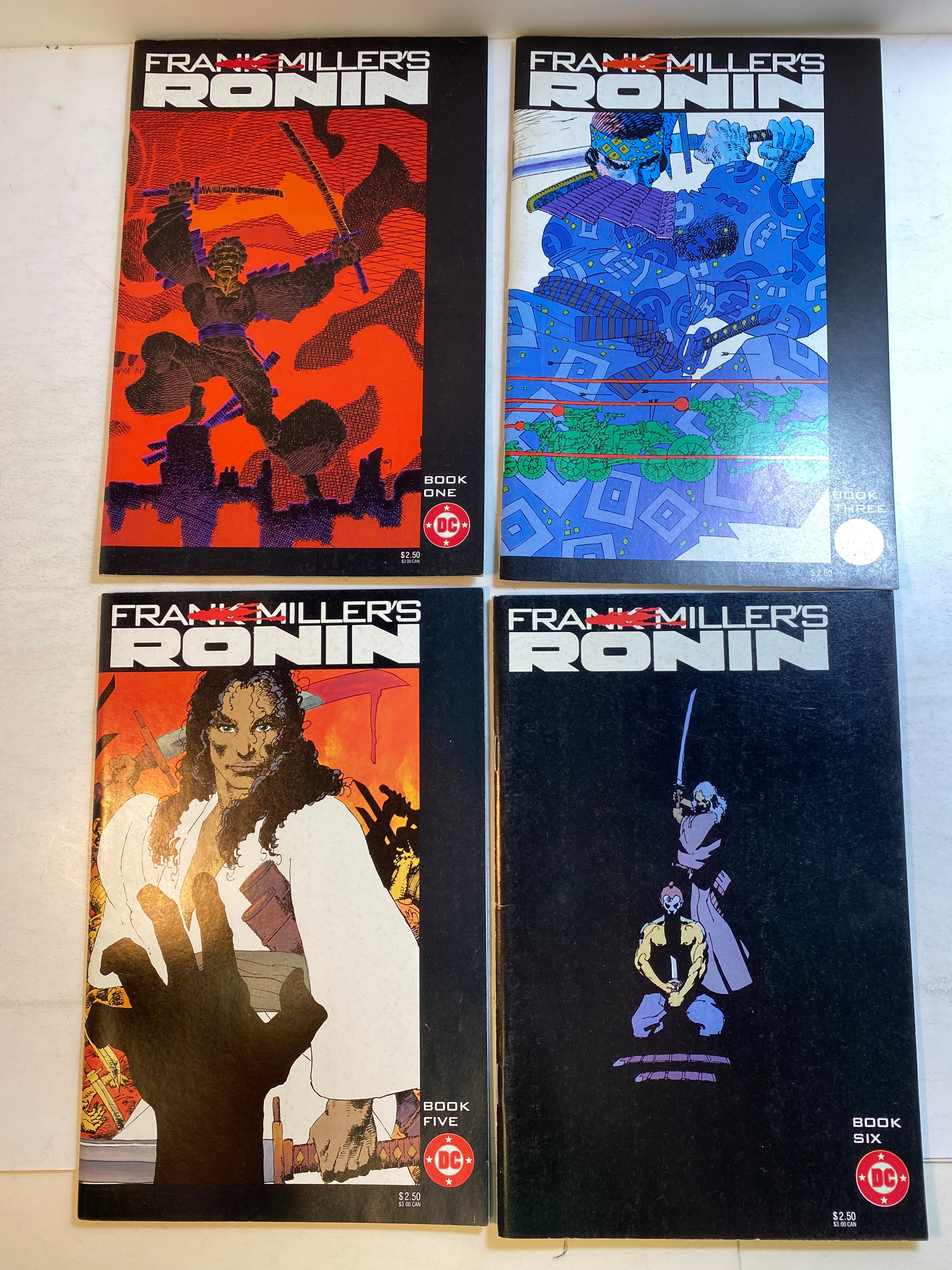 Lot of 4 Frank Mlller's Ronin 1983-1984
