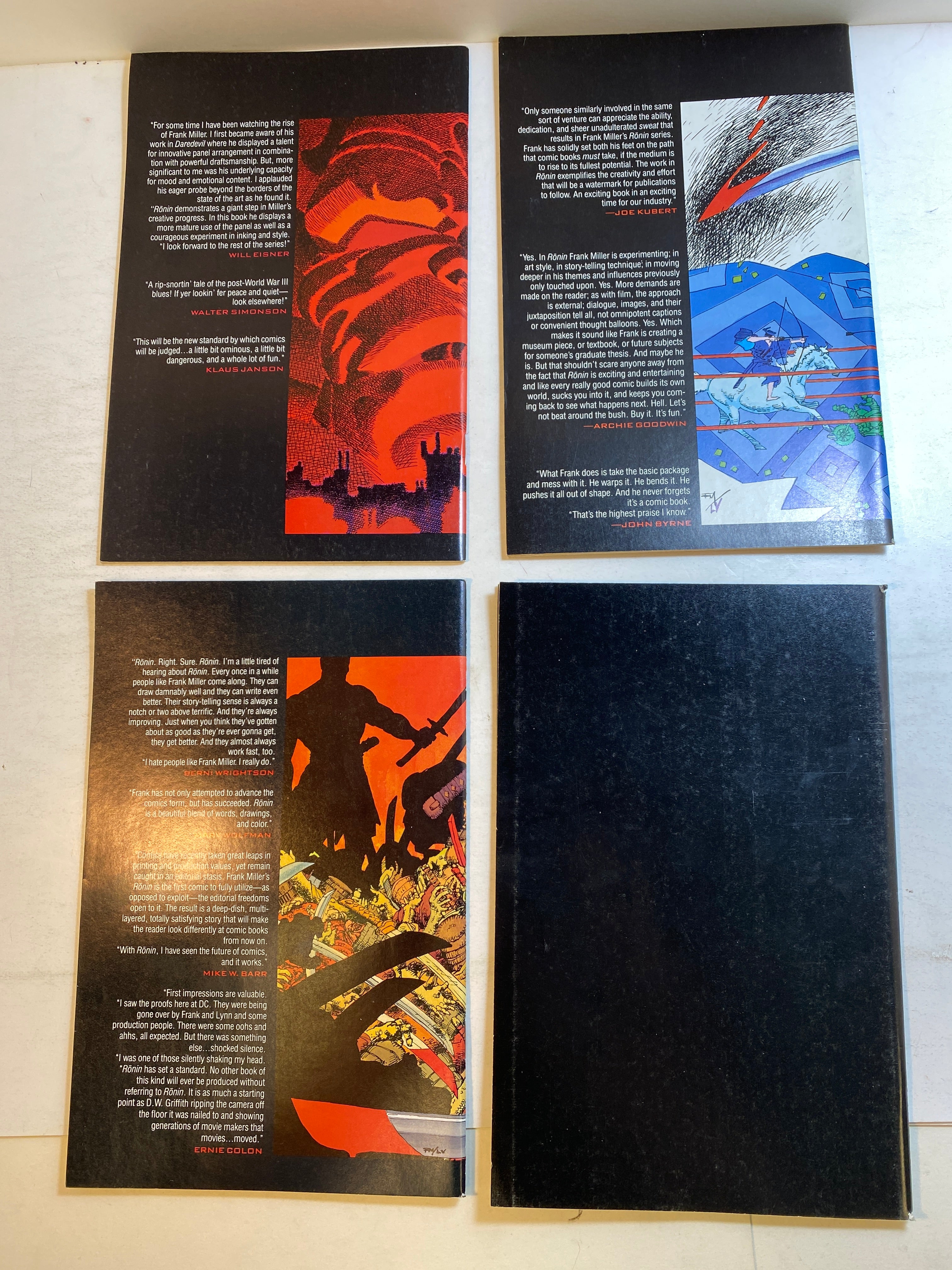 Lot of 4 Frank Mlller's Ronin 1983-1984