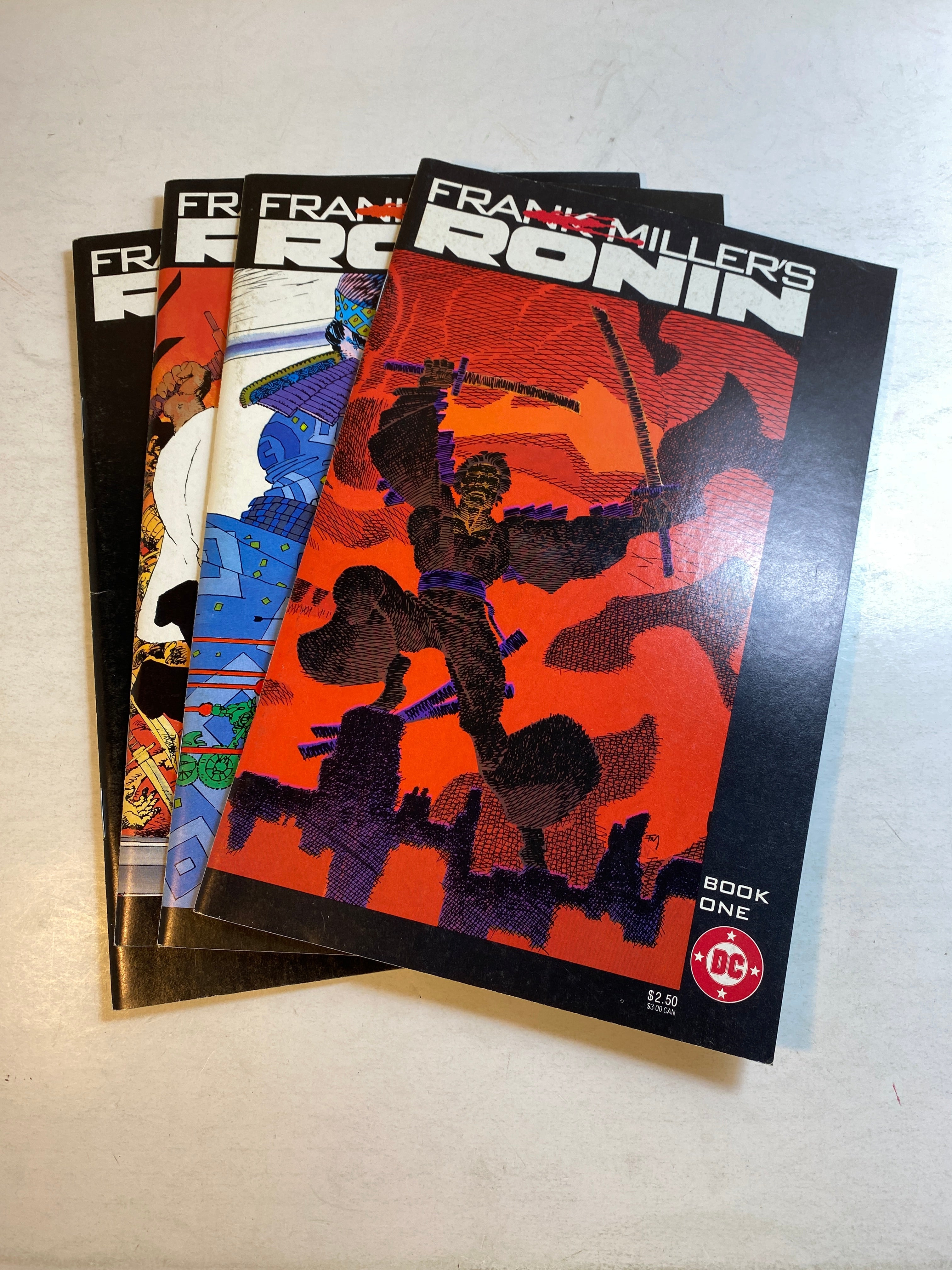 Lot of 4 Frank Mlller's Ronin 1983-1984