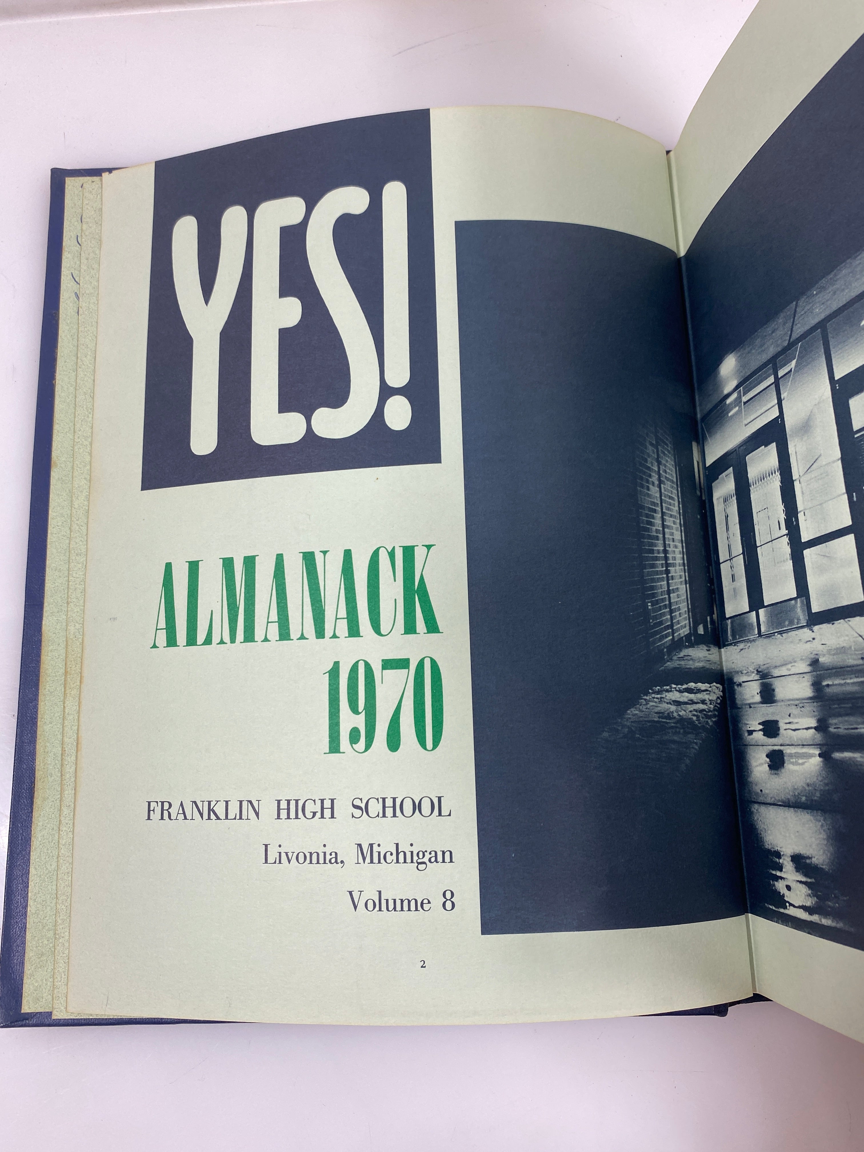 1970 "Almanack" Franklin High School Yearbook Livonia Michigan HC