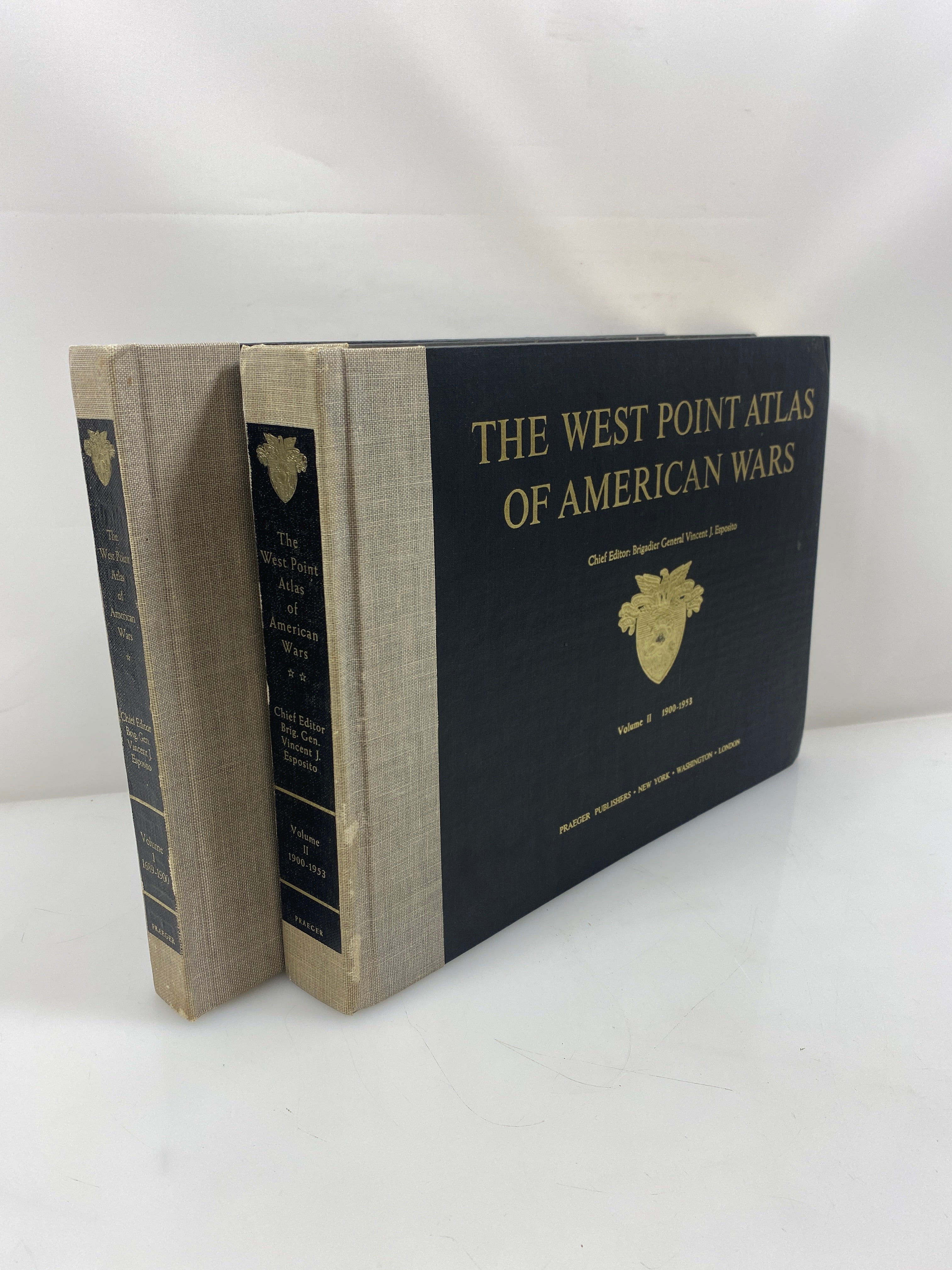 Set of 2: The West Point Atlas of American Wars 1972 5th Ed. HC