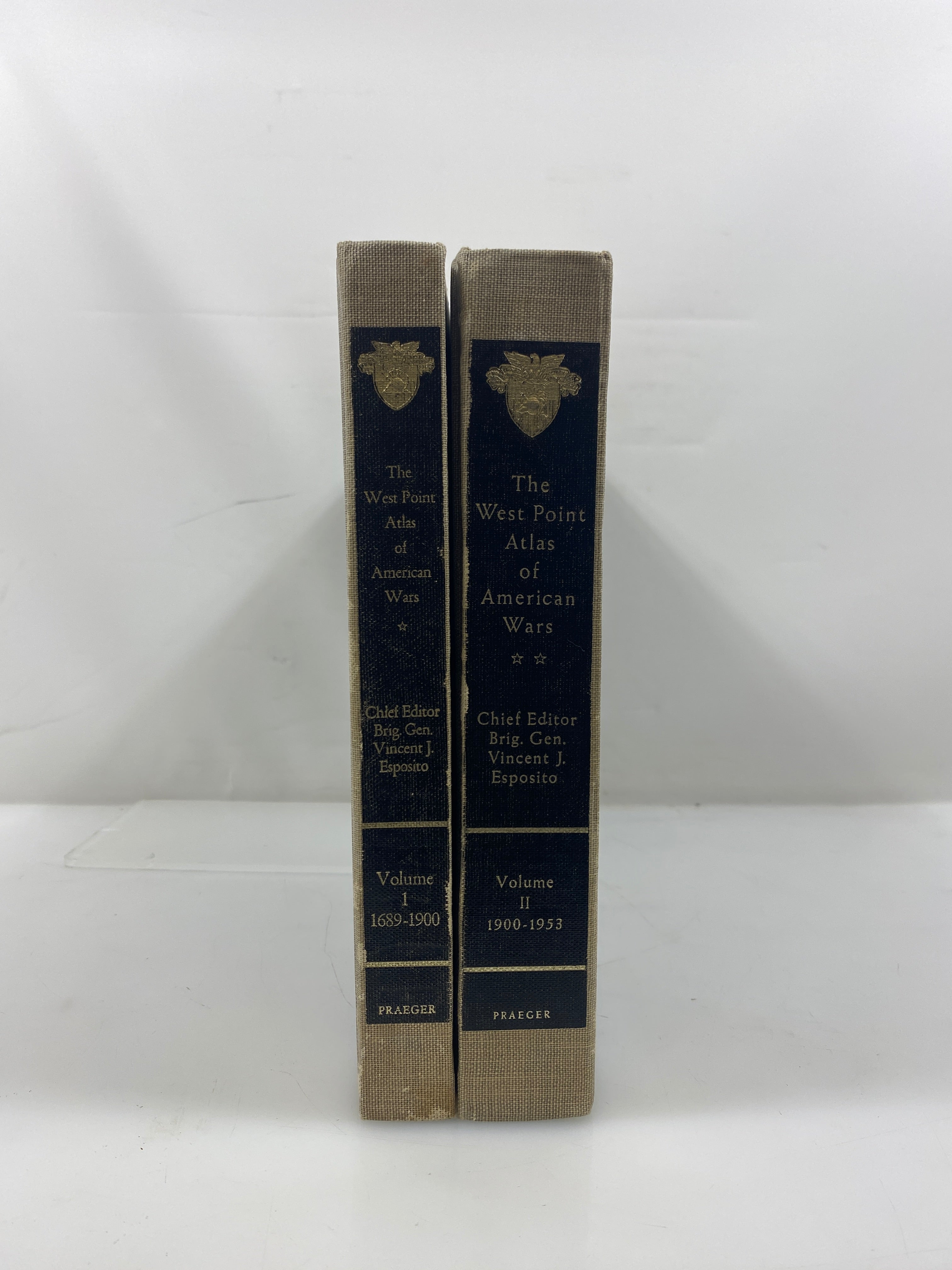 Set of 2: The West Point Atlas of American Wars 1972 5th Ed. HC