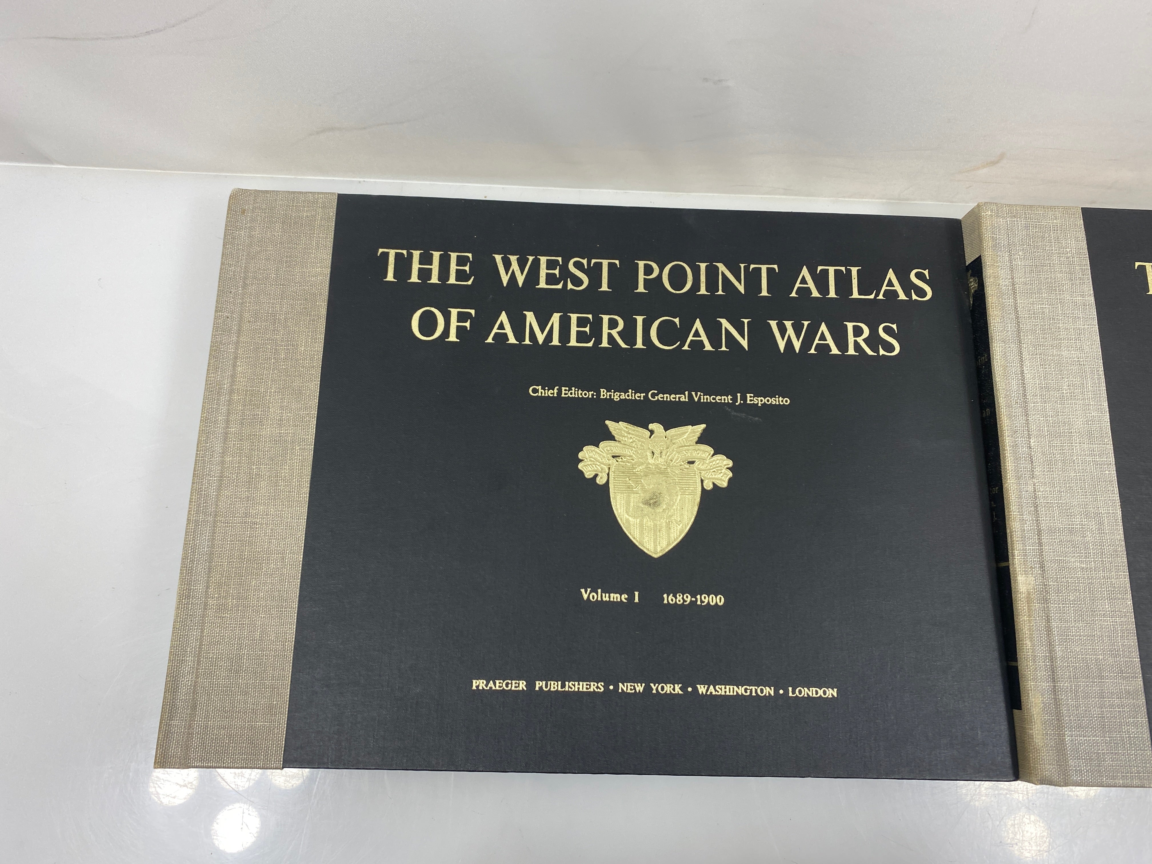 Set of 2: The West Point Atlas of American Wars 1972 5th Ed. HC