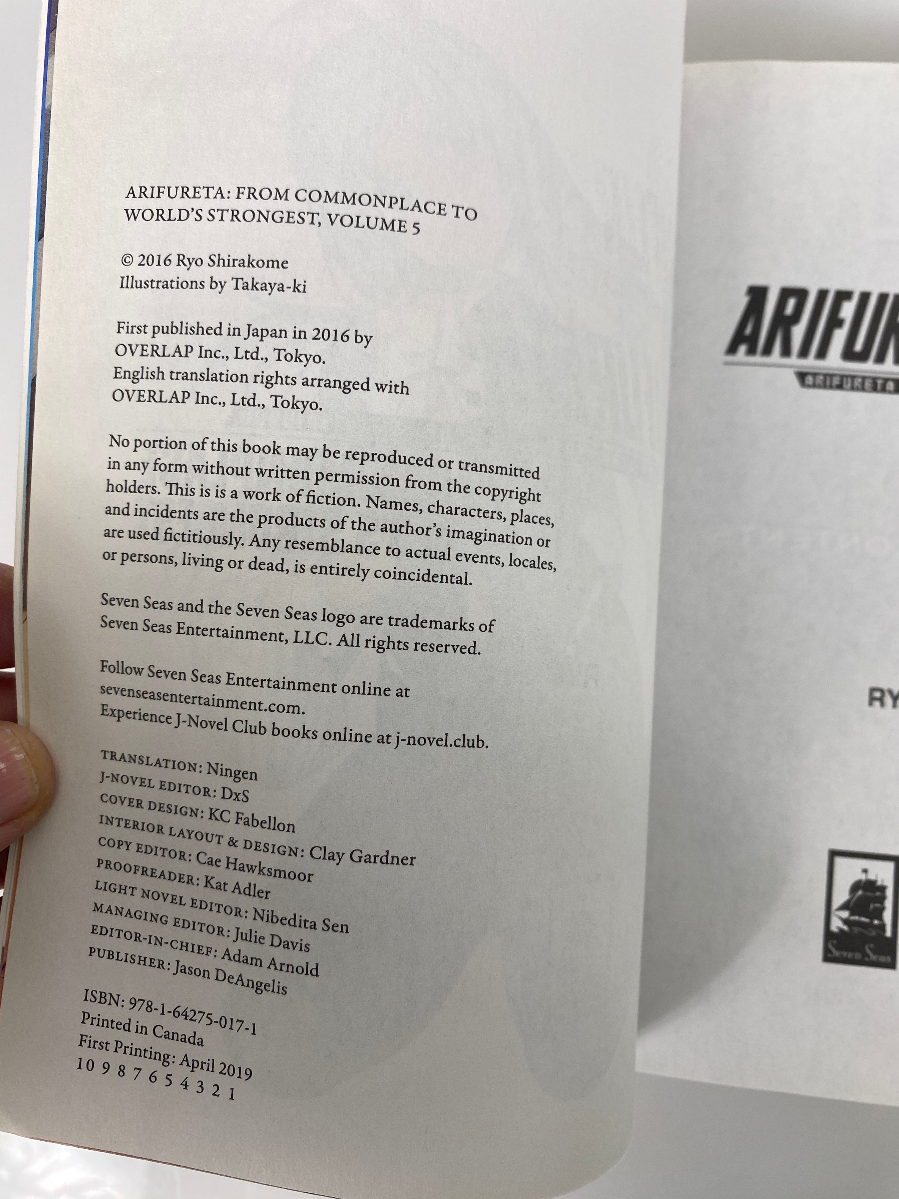 Arifureta: Commonplace to World's Strongest Book 5 2019