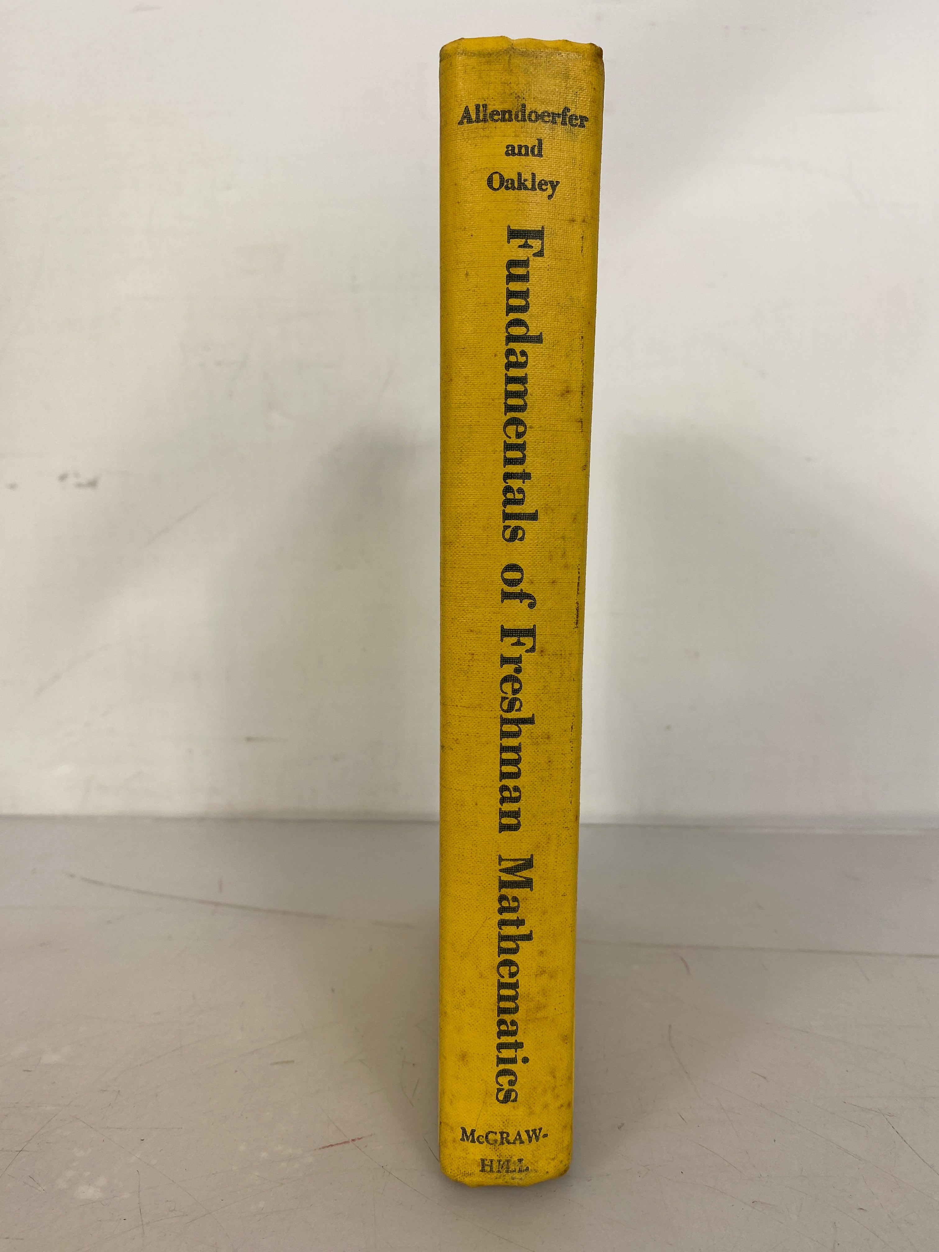 Lot of 2 Mathematics Fundamentals Textbooks- Algebra and Trigonometry and Freshman Mathematics 1959, 1971 HC