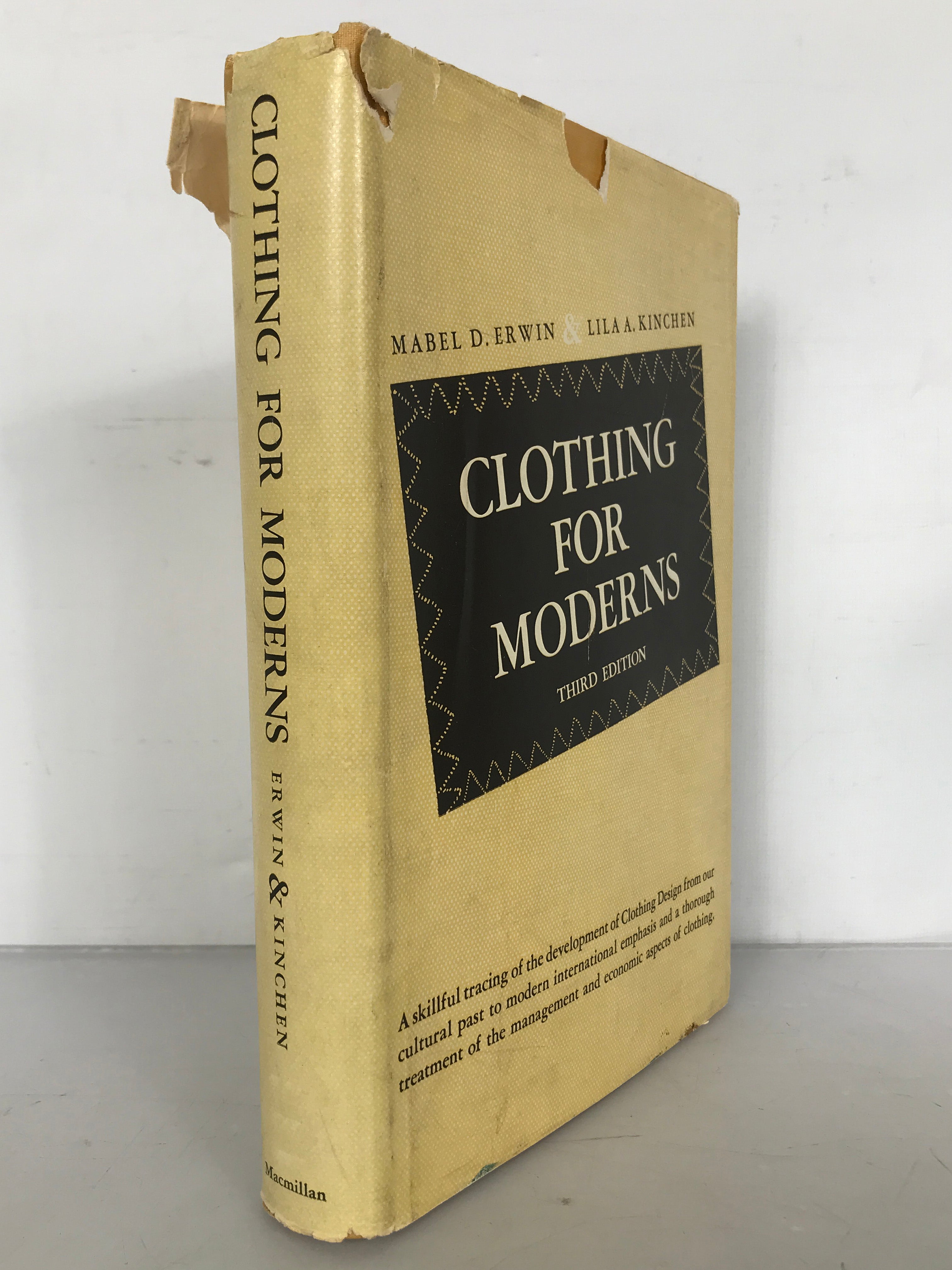 Clothing for Moderns Erwin & Kinchen Third Edition 1964 HC DJ