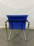 Mid Century Modern Hopsacking and Chrome Tubular Chair by Herman Miller