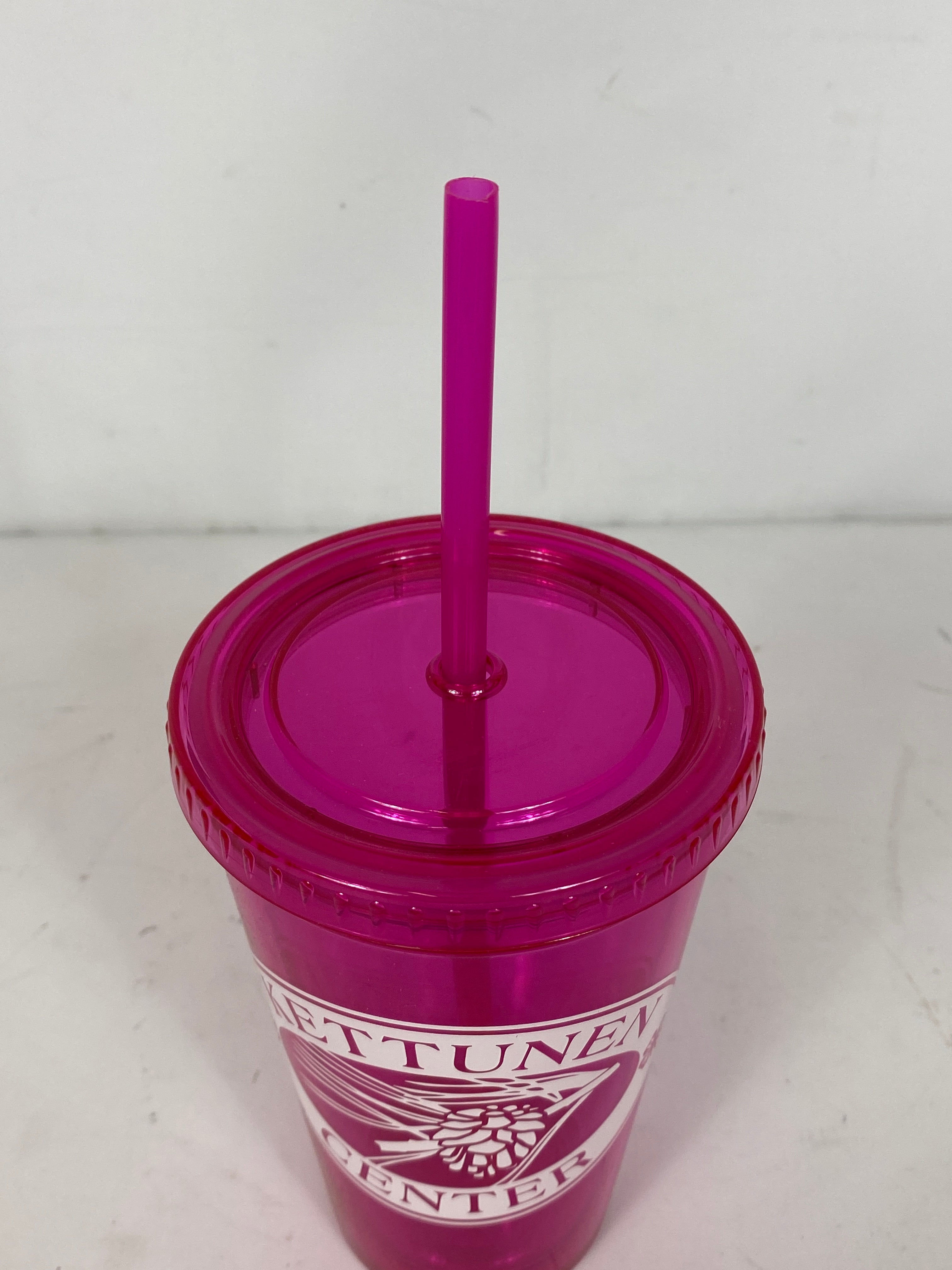 Pink Kettunen Center 16 oz Acrylic Cup with Lid