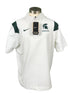 Nike Men's Michigan State University White Short Sleeve Half- Zip Men's Size Large