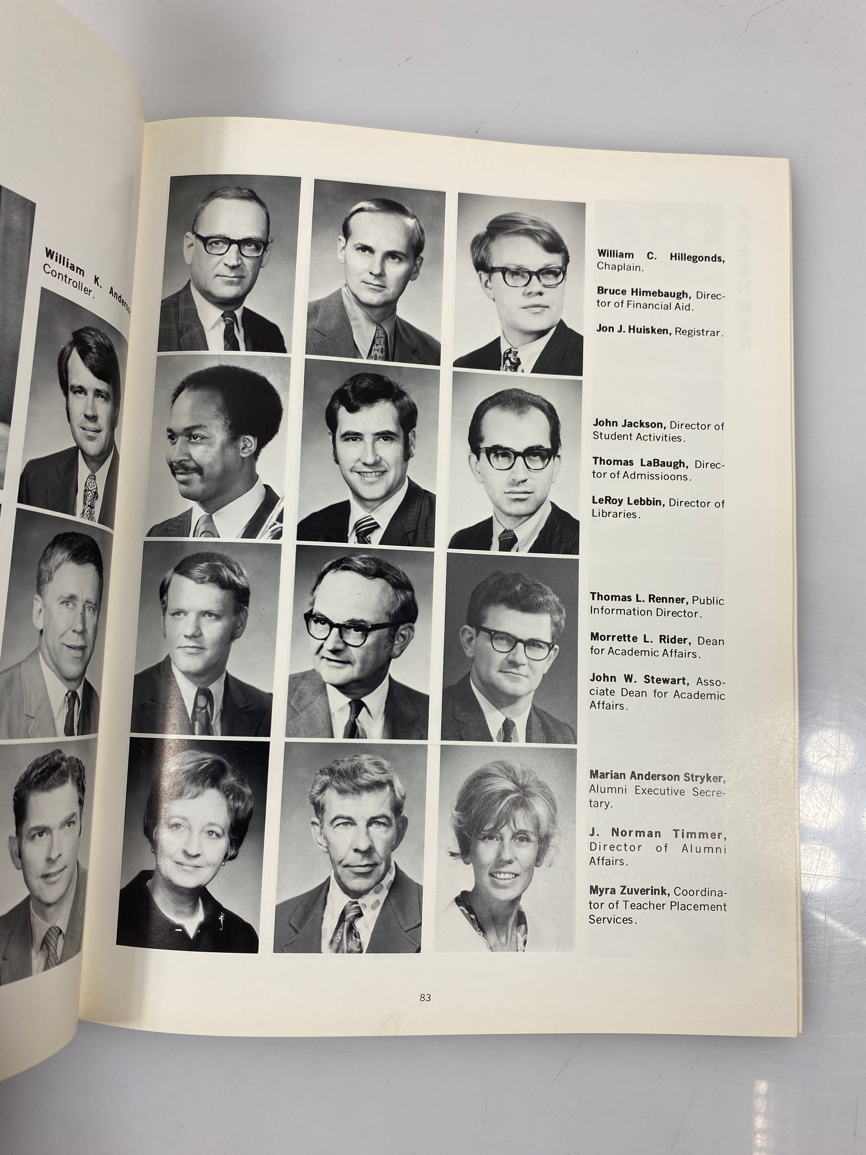 1971 "Milestone" Hope College Yearbook Holland Michigan SC