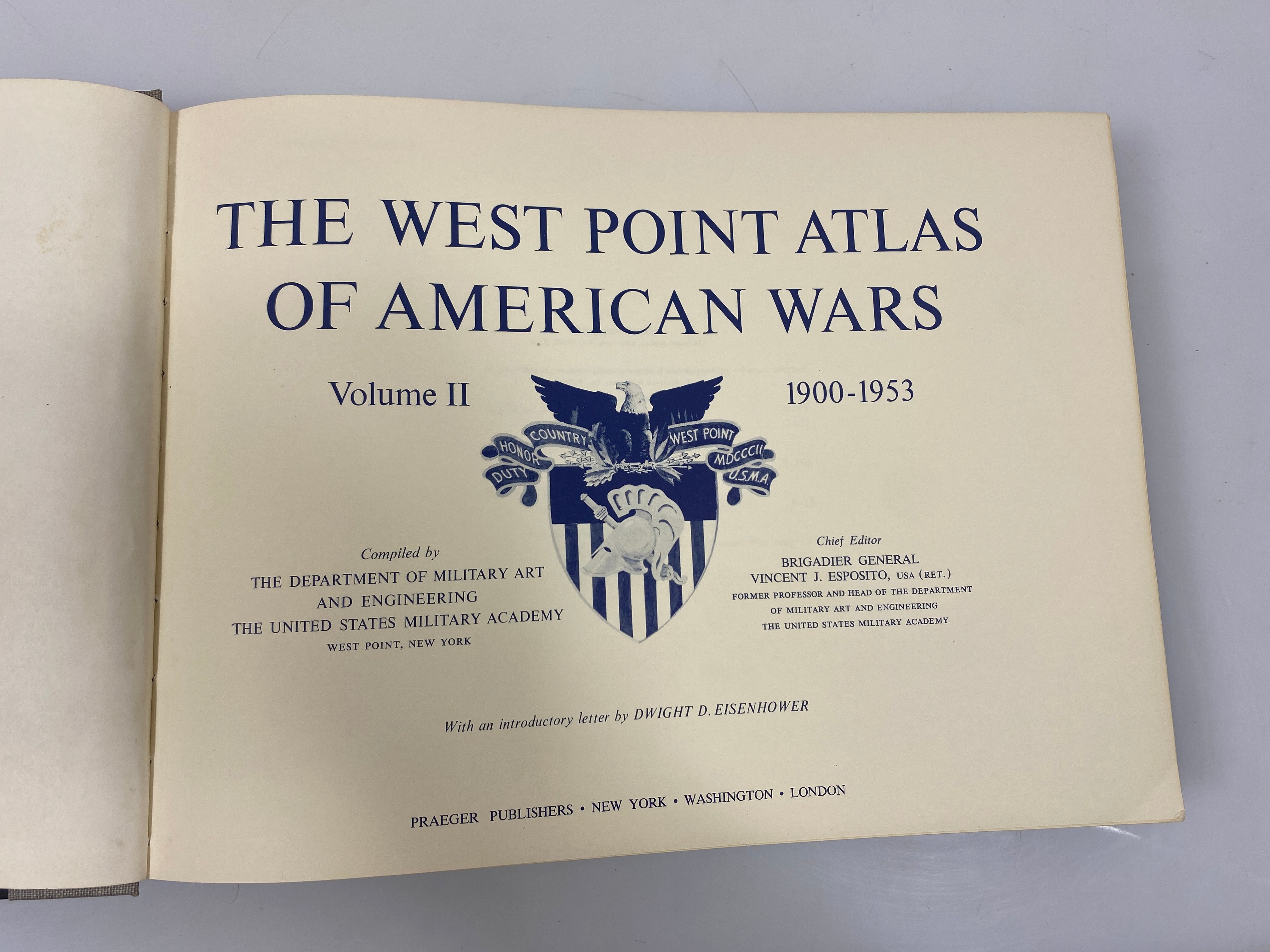 Set of 2: The West Point Atlas of American Wars 1972 5th Ed. HC