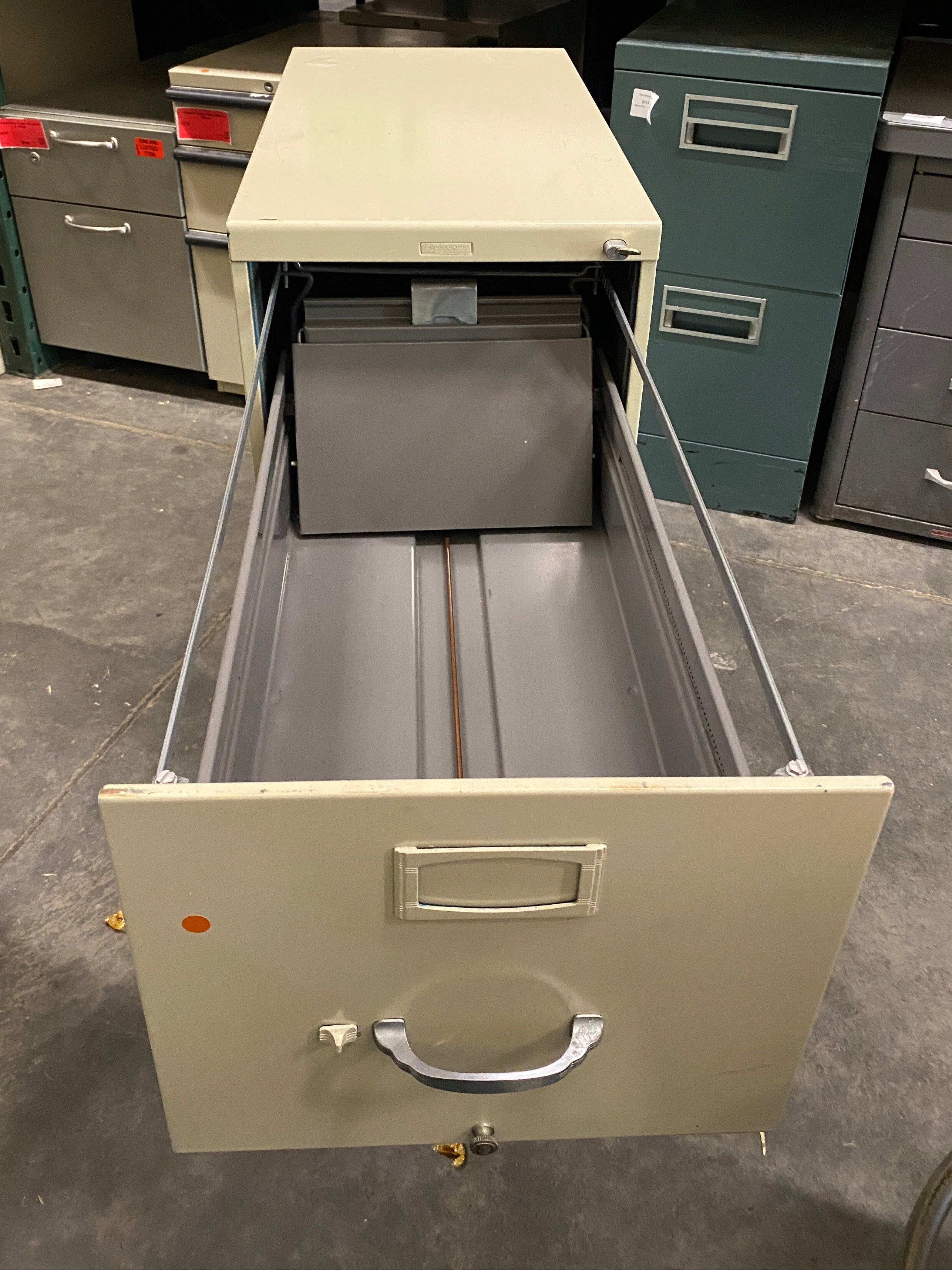 Steelcase Beige 2 Drawer File Cabinet