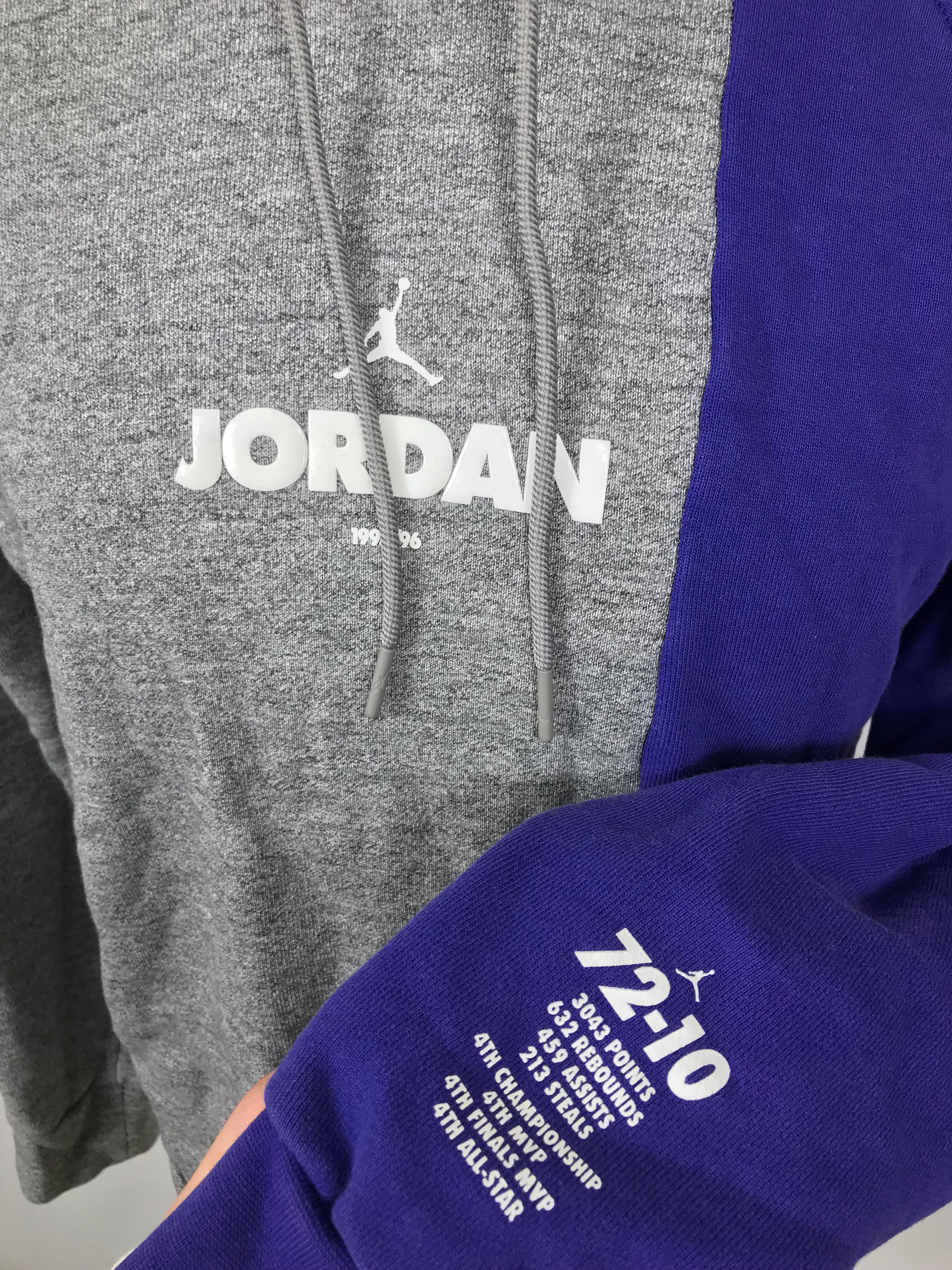 Jordan Gray & Purple Hoodie Women's Size M