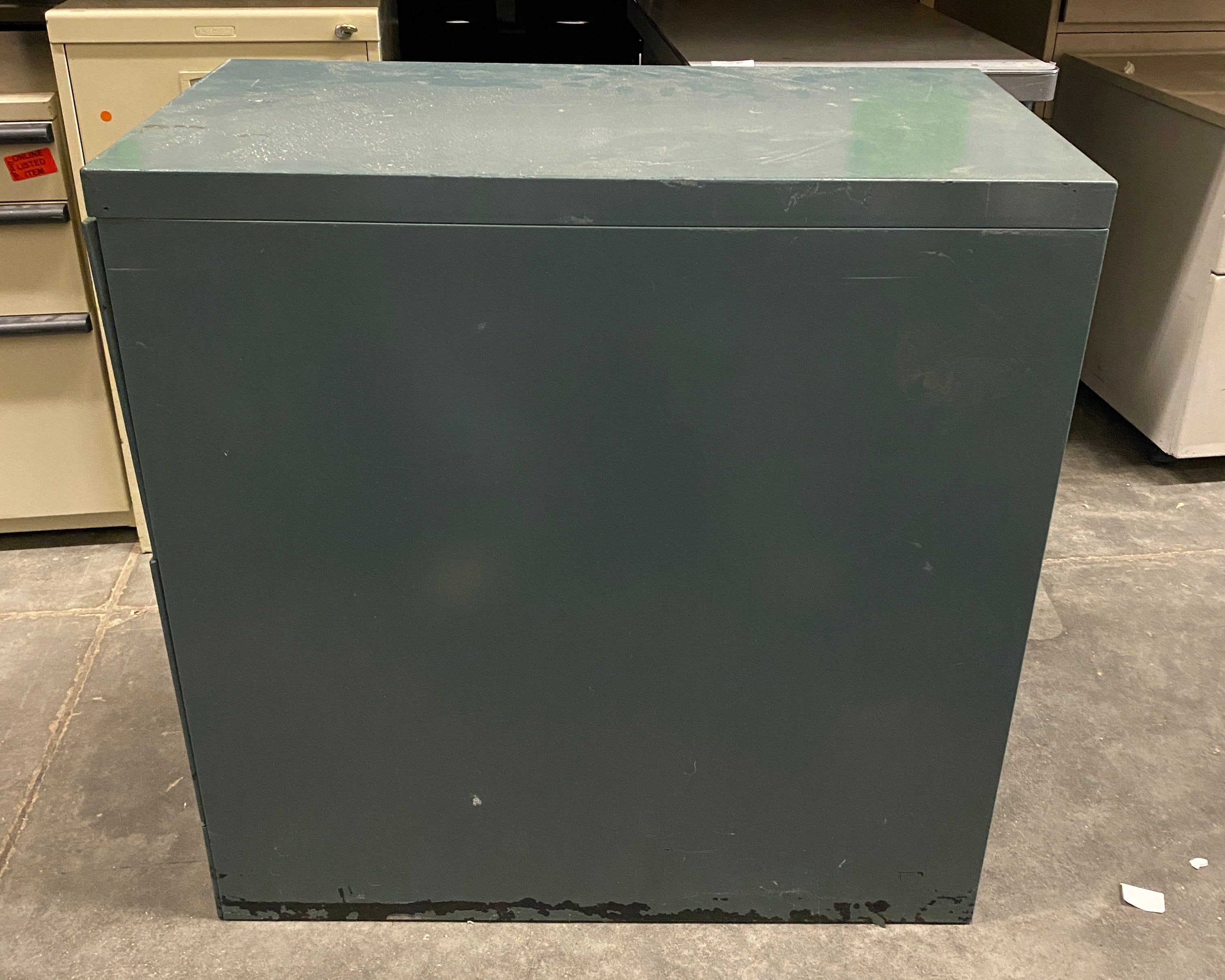 Steelcase Green 2 Drawer File Cabinet