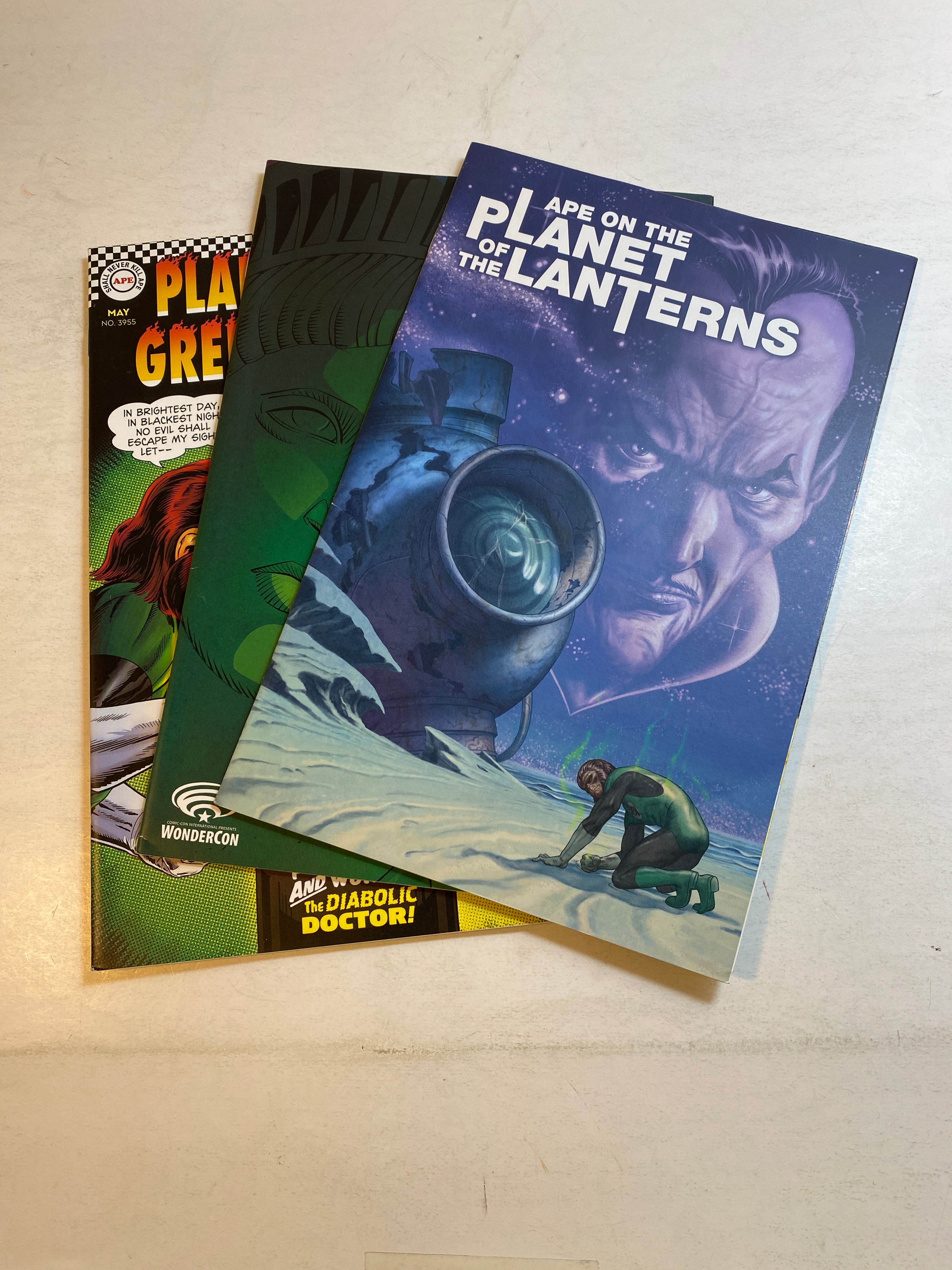 Lot of 3 Planet of the Apes Green Lantern Variants 2017