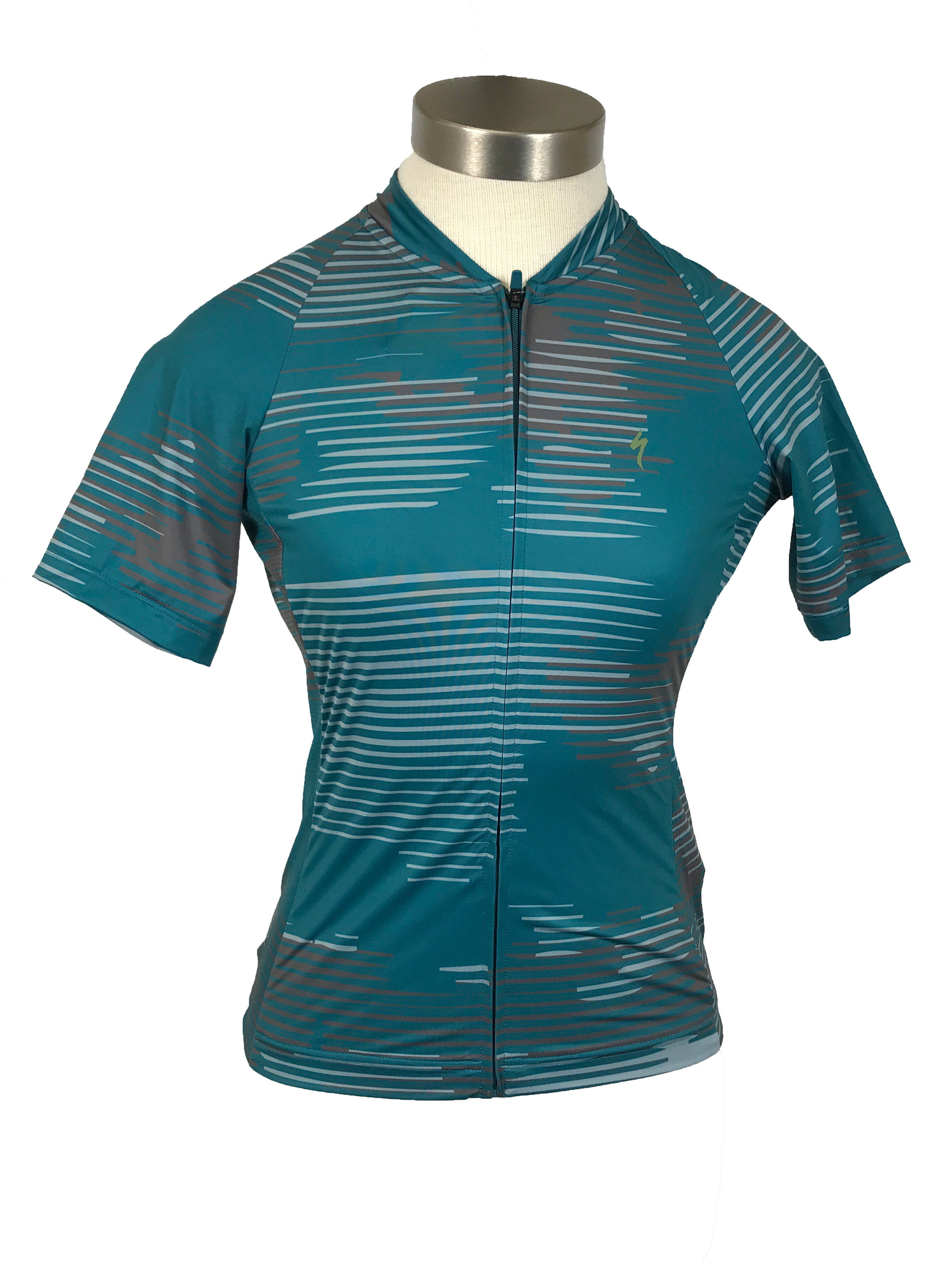 Specialized SL Blur Tropical Teal Short Sleeve Jersey Women's Size M NWT