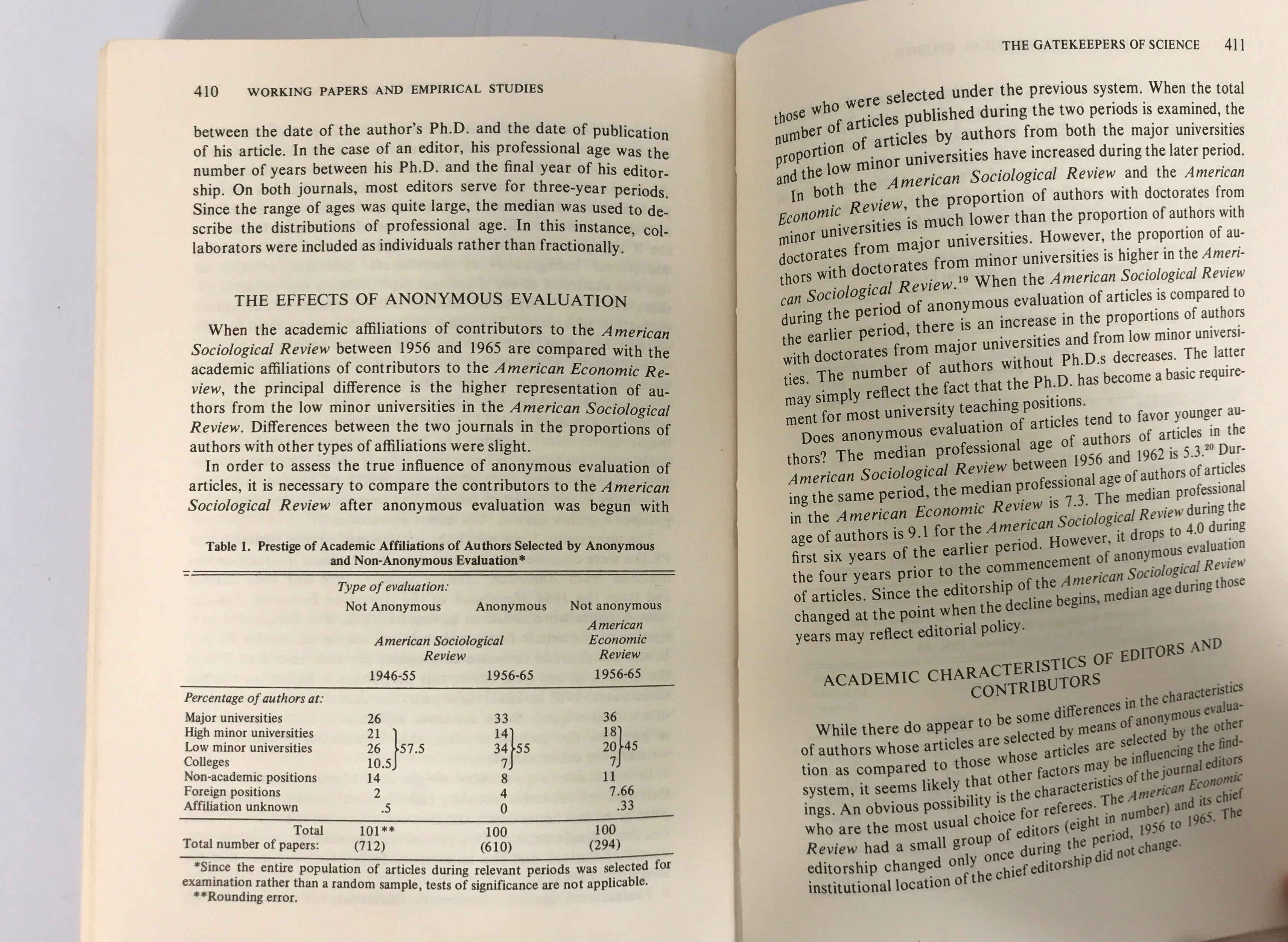 The Sociology of Sociology by Reynolds 1970 First Edition SC