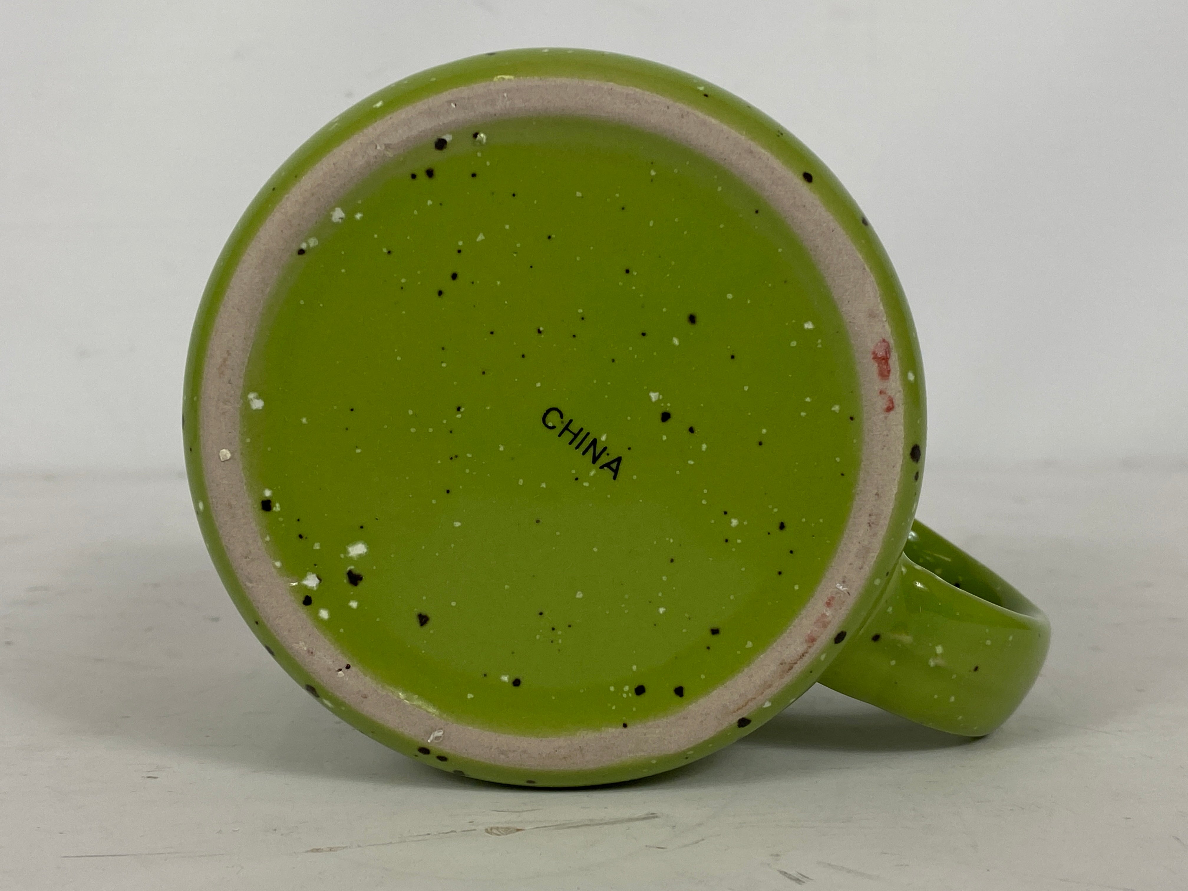 Green Speckled Kettunen Center Ceramic Coffee Mug