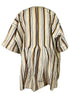 Vintage Beige Stripped Tribal Dashiki Men's Size Large