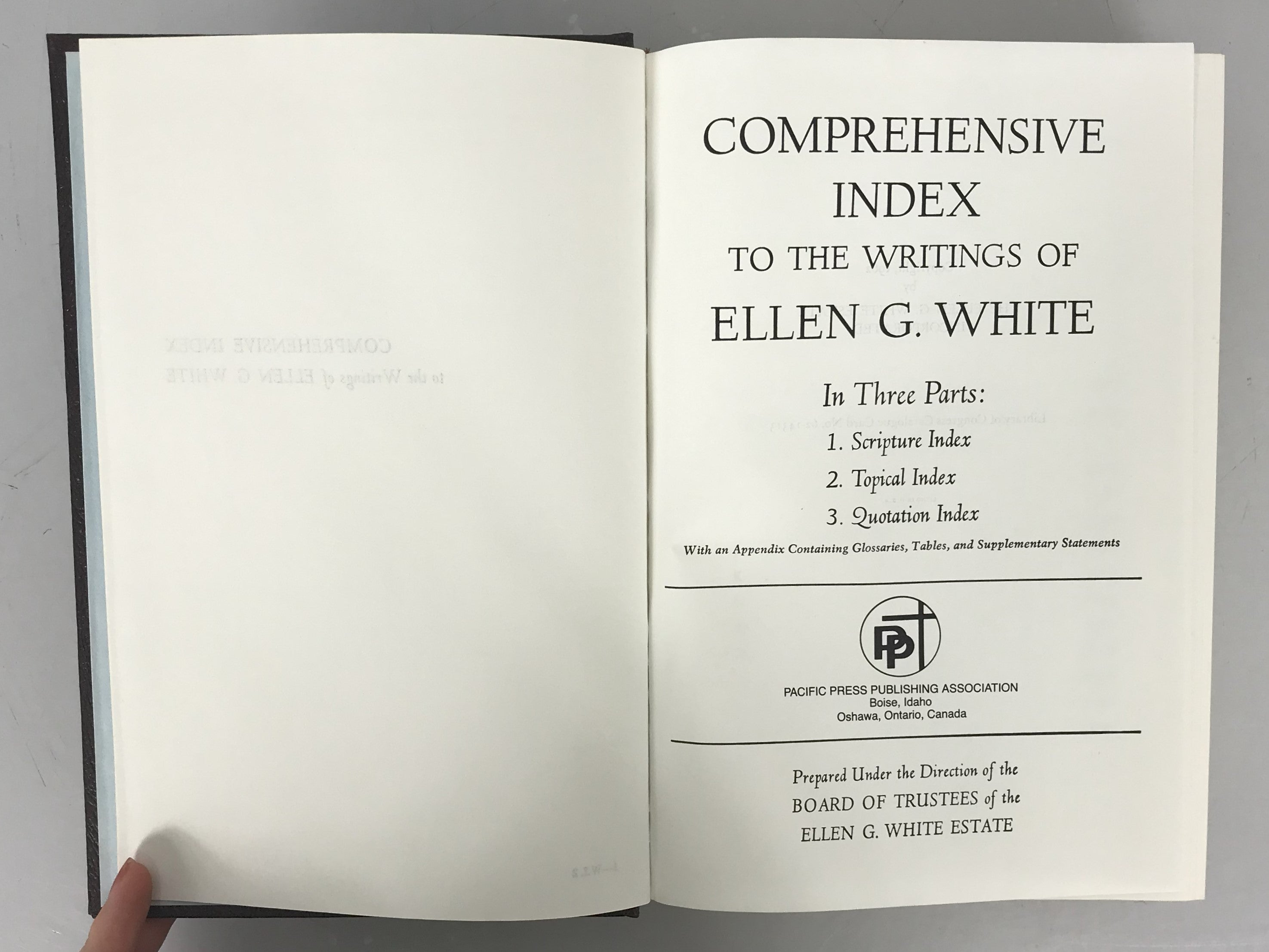 Index to the Writings of Ellen G White Vols 1-4