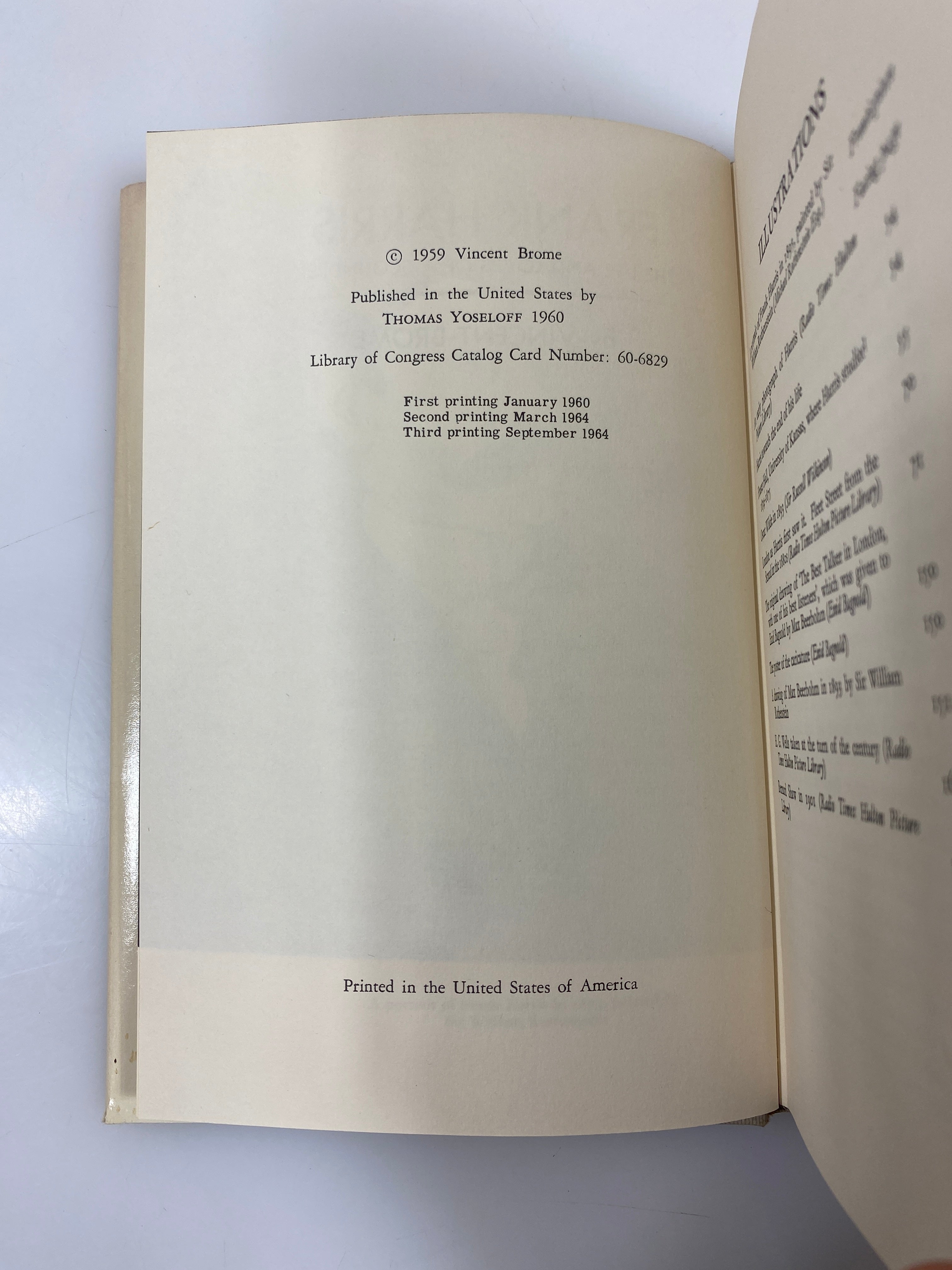 Frank Harris: The Life and Loves of a Scoundrel Brome 1964 HCDJ