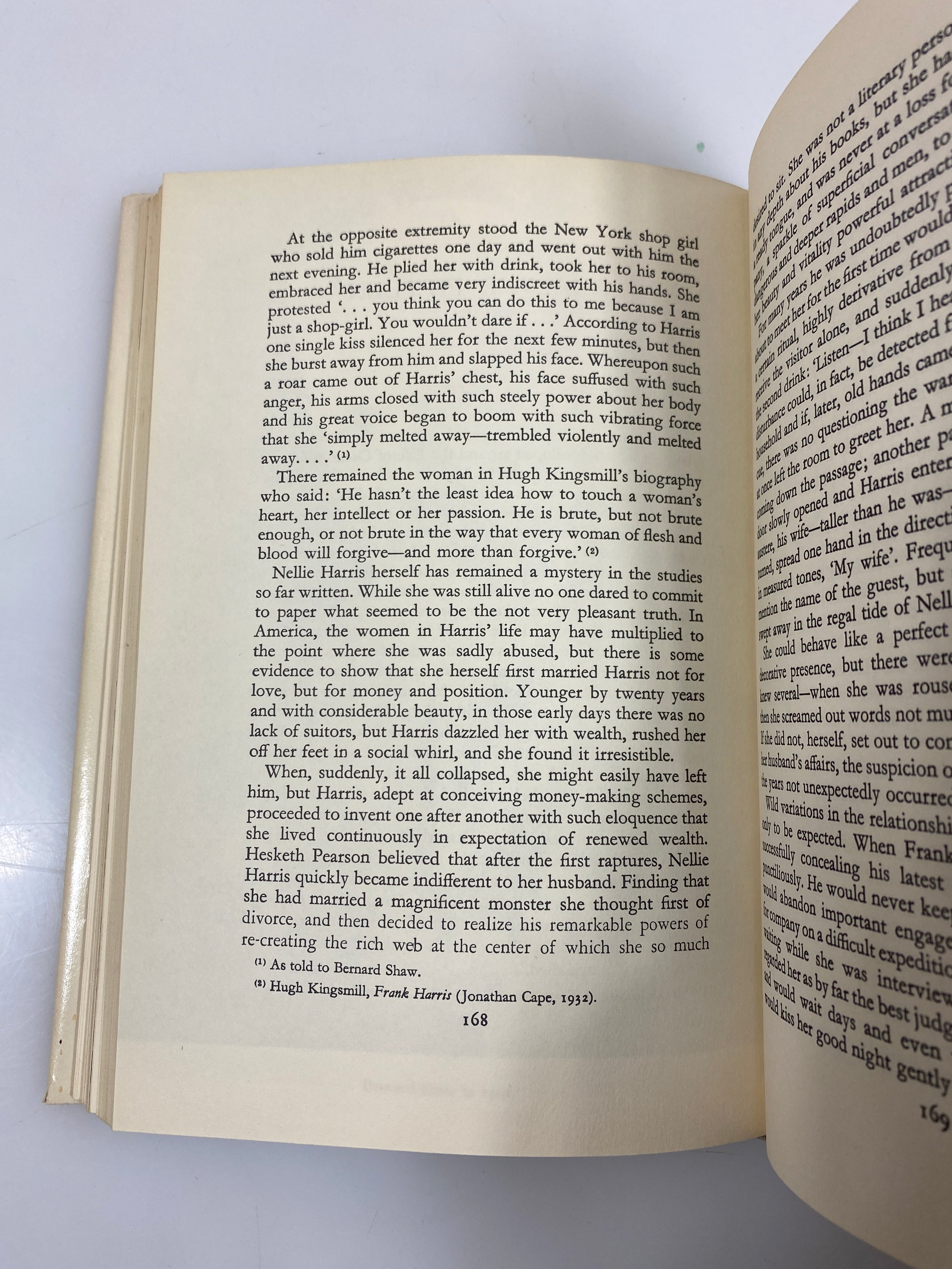 Frank Harris: The Life and Loves of a Scoundrel Brome 1964 HCDJ